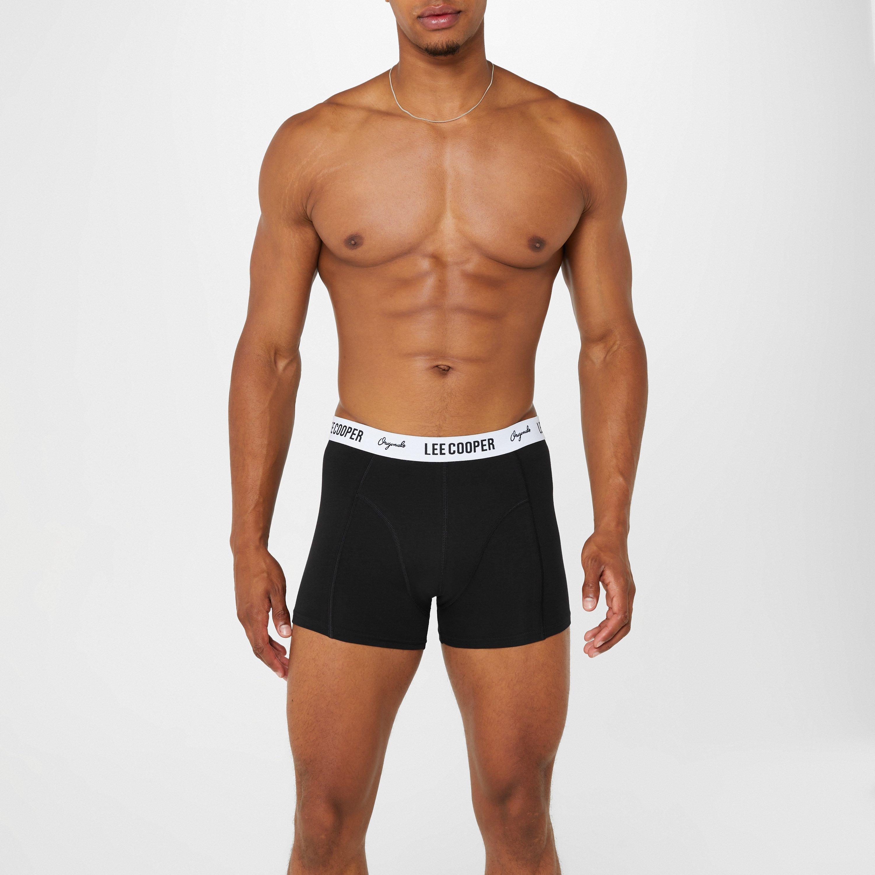 Black with Band - Lee Cooper - Essential Boxer Trunk 10-Pack Mens - 7