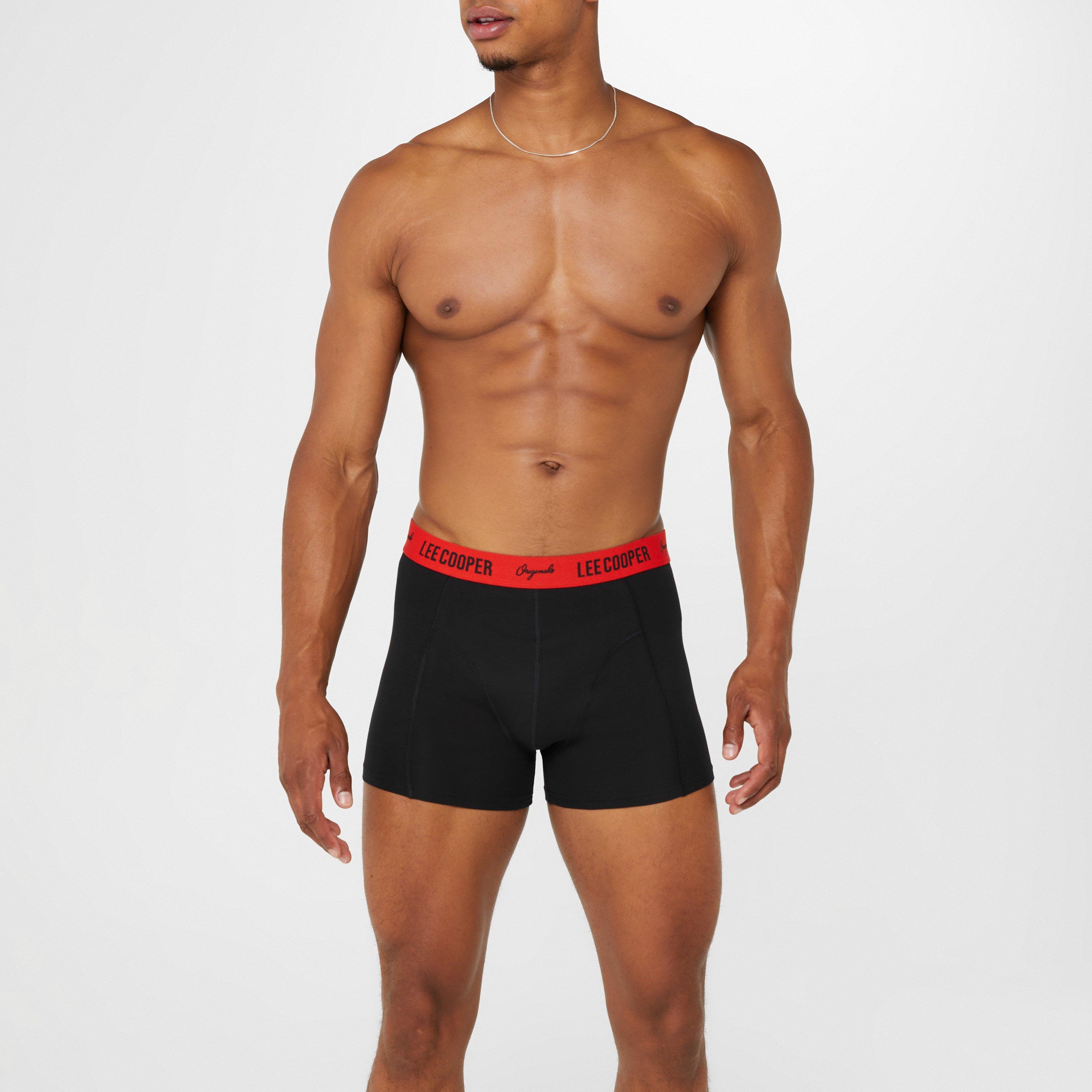 Black with Band - Lee Cooper - Essential Boxer Trunk 10-Pack Mens - 9