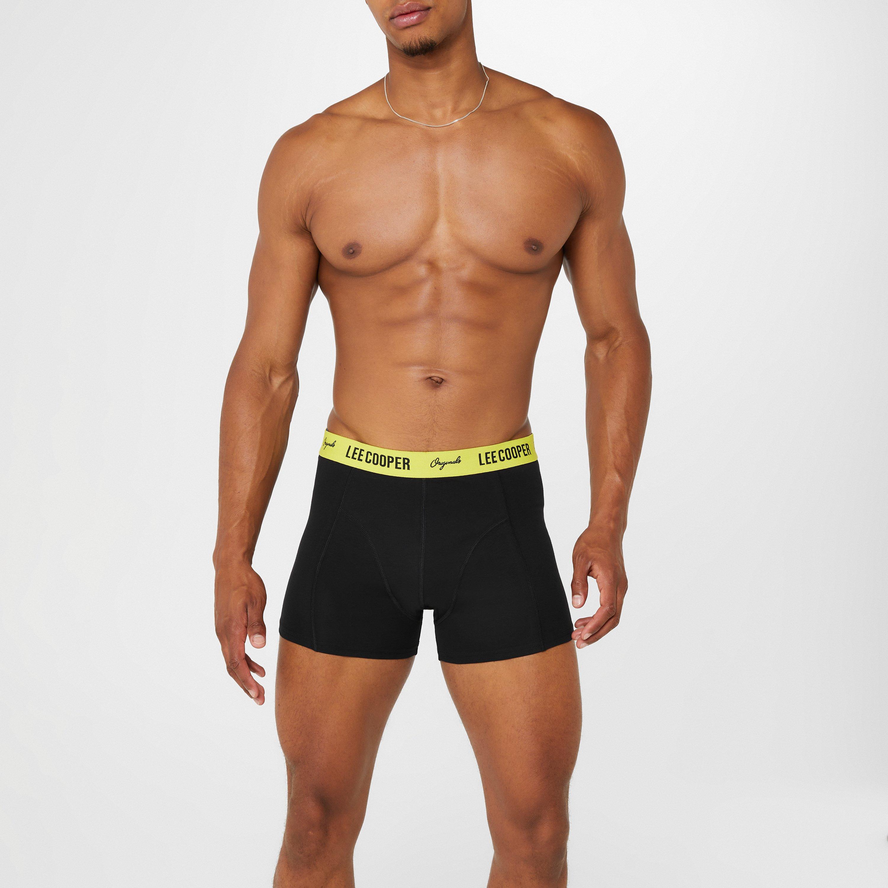 Black with Band - Lee Cooper - Essential Boxer Trunk 10-Pack Mens - 10