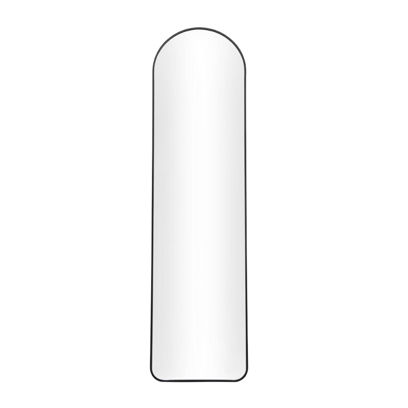 Black - Kabinet UK - Modern Arched Freestanding Metal Floor Mirror - 3