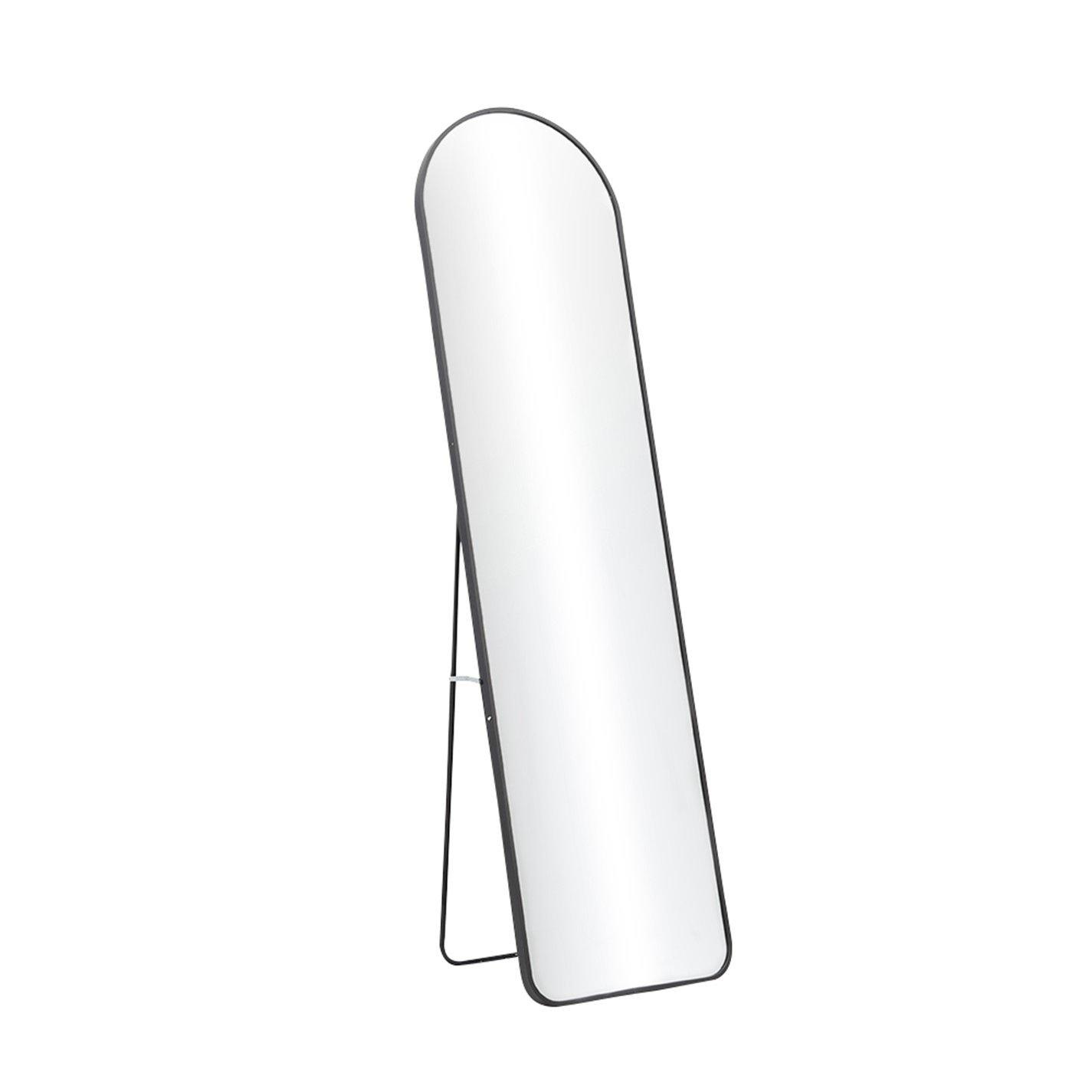 Black - Kabinet UK - Modern Arched Freestanding Metal Floor Mirror - 4