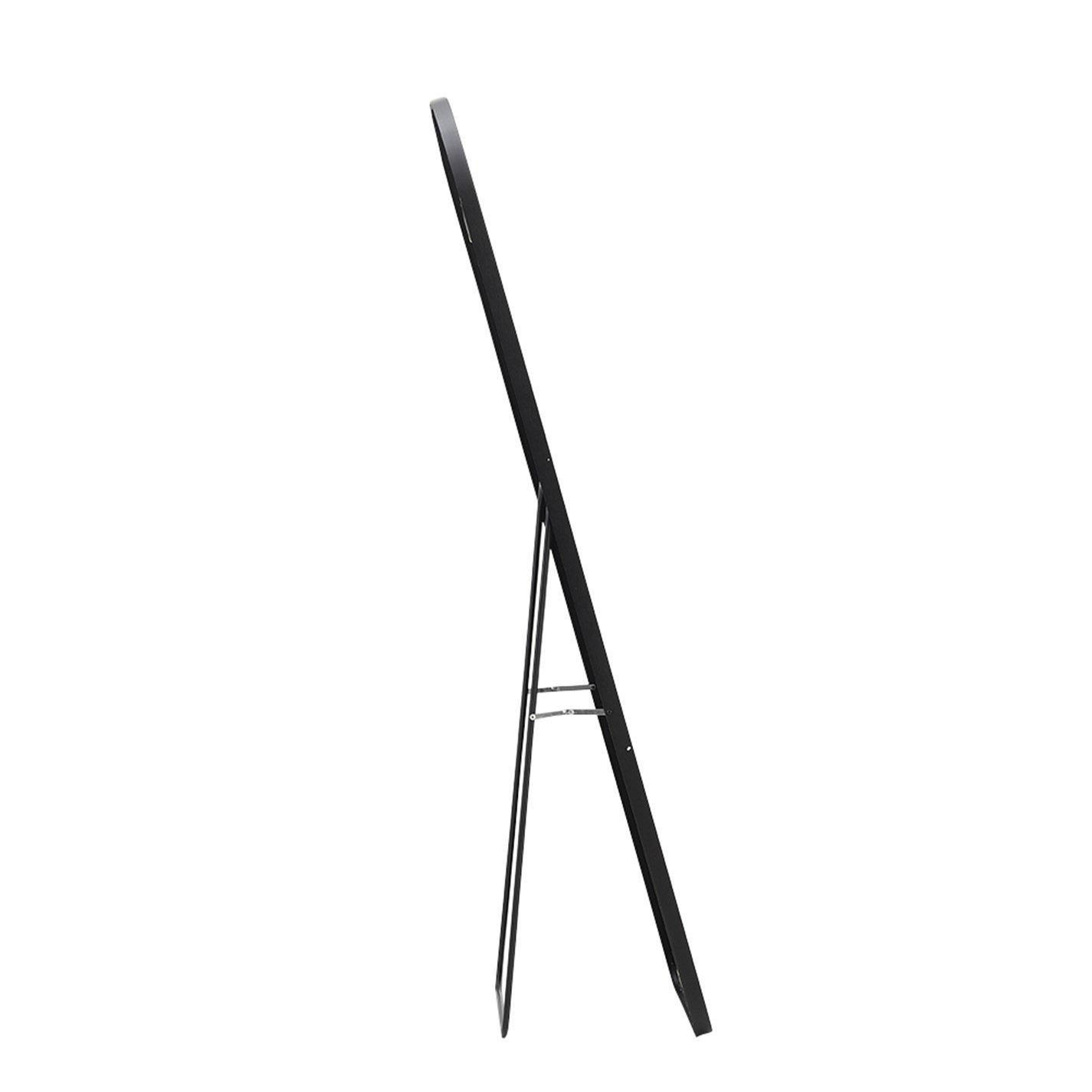 Black - Kabinet UK - Modern Arched Freestanding Metal Floor Mirror - 5