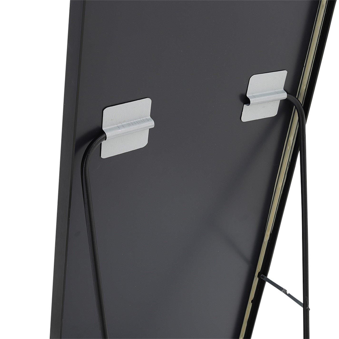 Black - Kabinet UK - Modern Arched Freestanding Metal Floor Mirror - 7