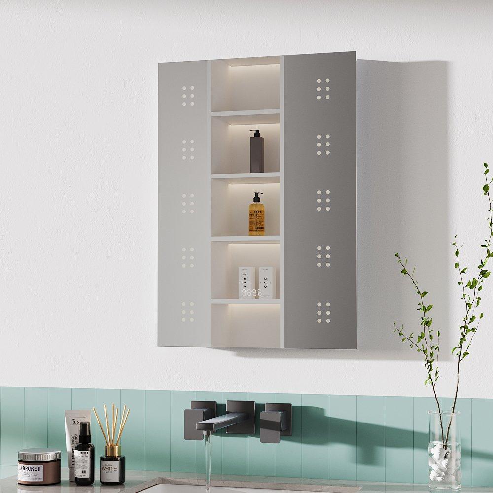 Silver - Kabinet UK - Modern Wall Mounting LED Mirror for Bathroom - 2