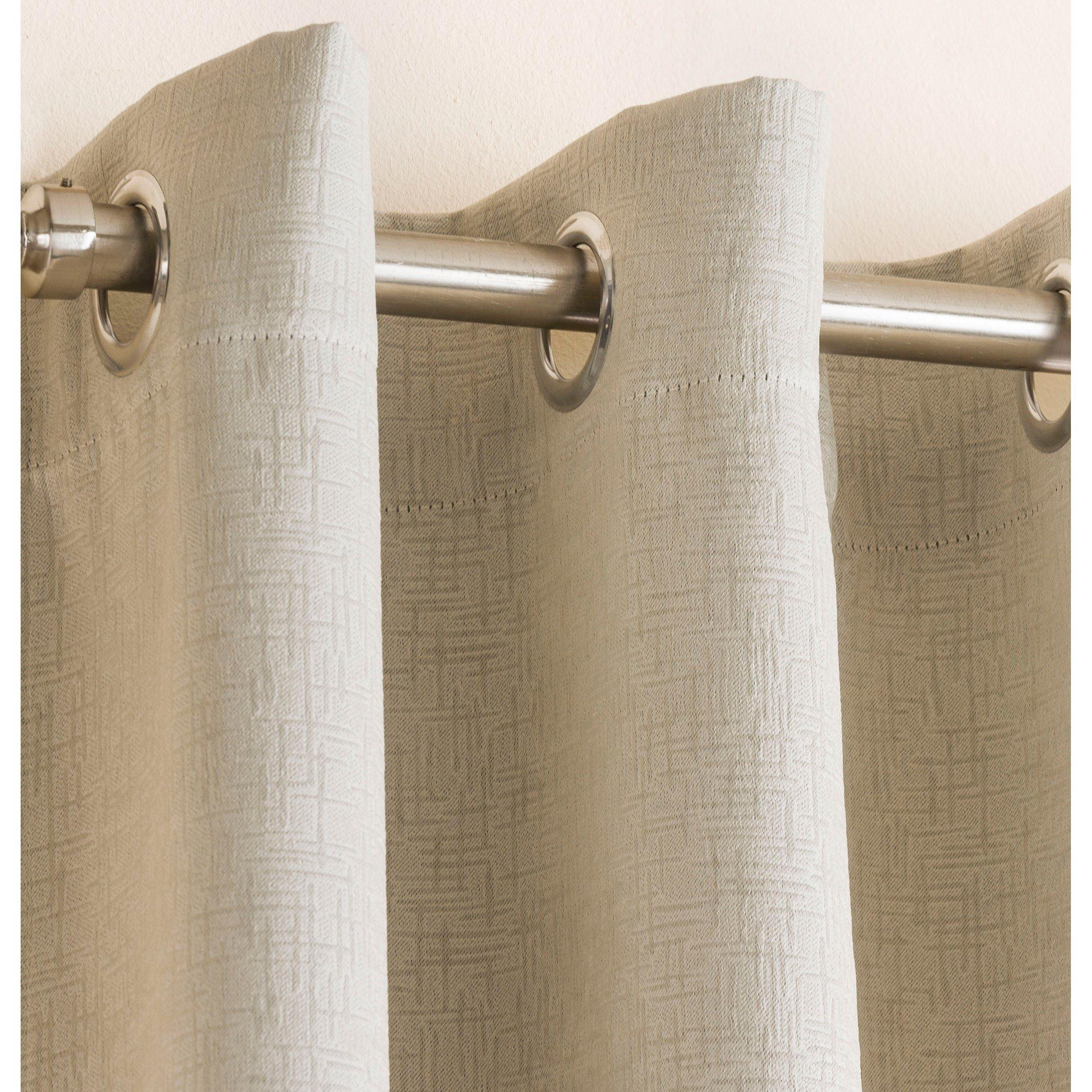 Cream - Enhanced Living - Vogue Cream Thermal Room Darkening Curtains Eyelet - 2