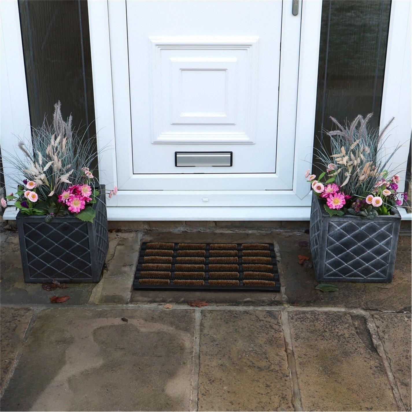 Jvl  Nimbus Scraper Doormat - Black - 45x75cm