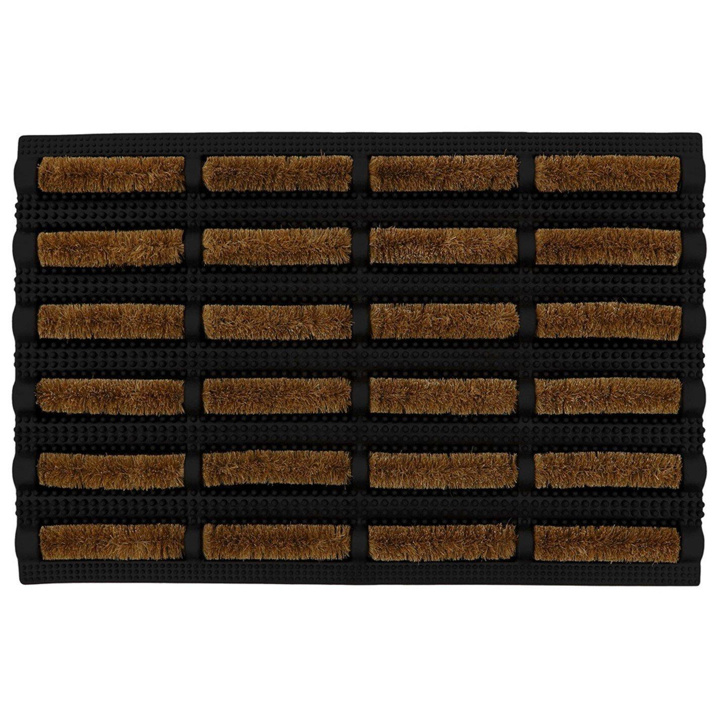Black - JVL - Nimbus Scraper Doormat - 2