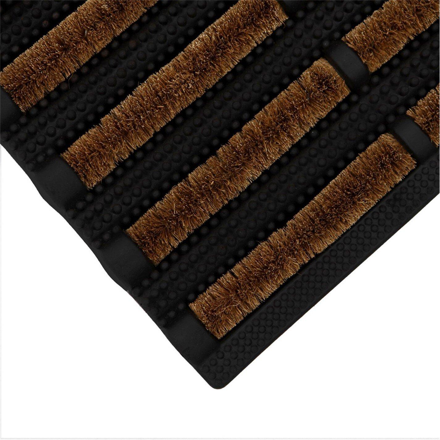 Black - JVL - Nimbus Scraper Doormat - 3