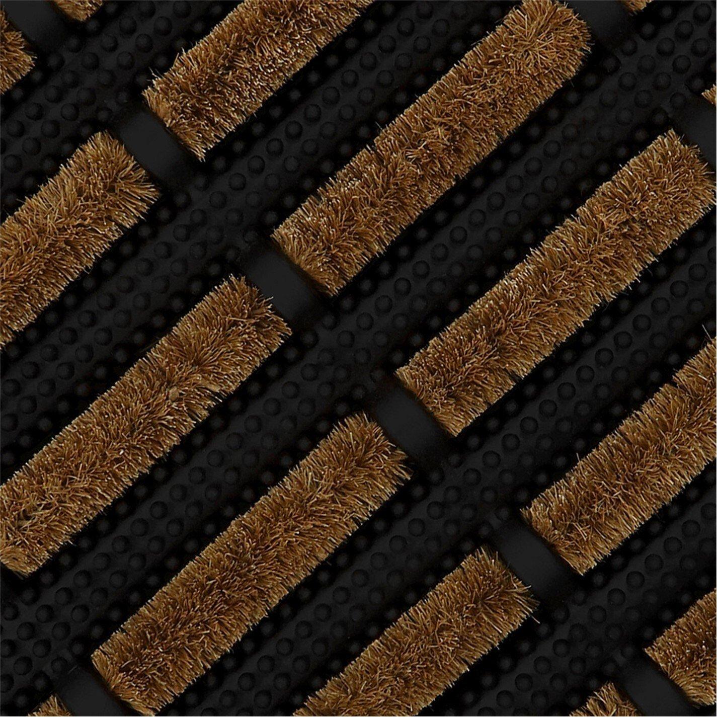 Black - JVL - Nimbus Scraper Doormat - 4