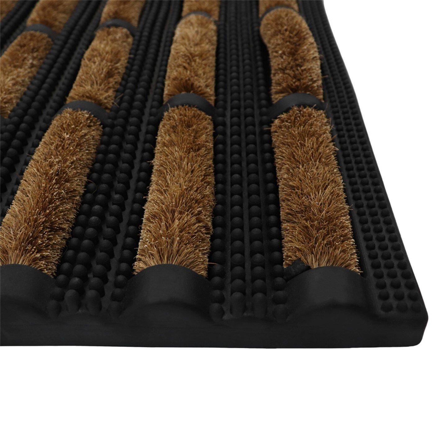 Black - JVL - Nimbus Scraper Doormat - 5
