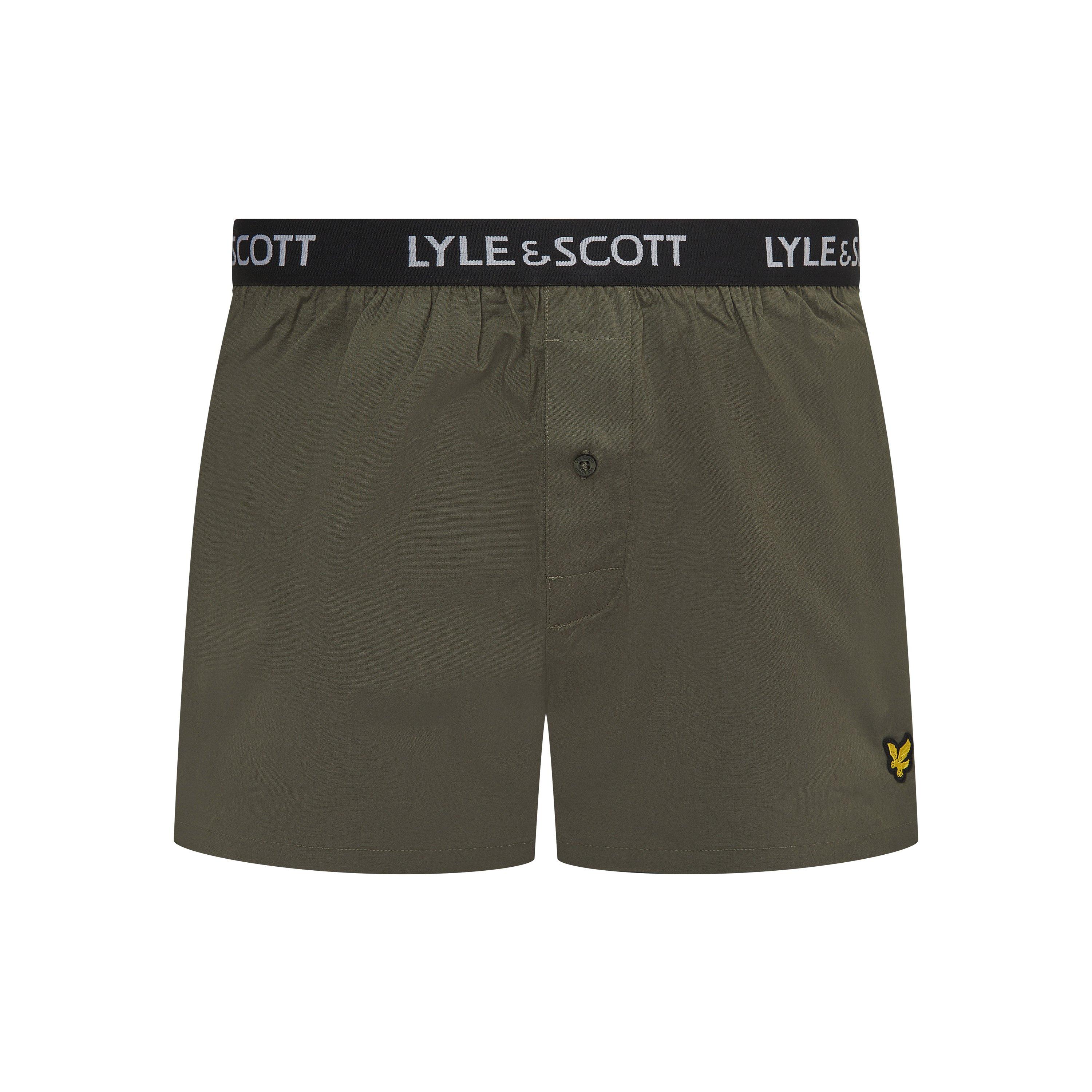 Beetle/Black - Lyle and Scott - Woven Boxer Trunk - 2