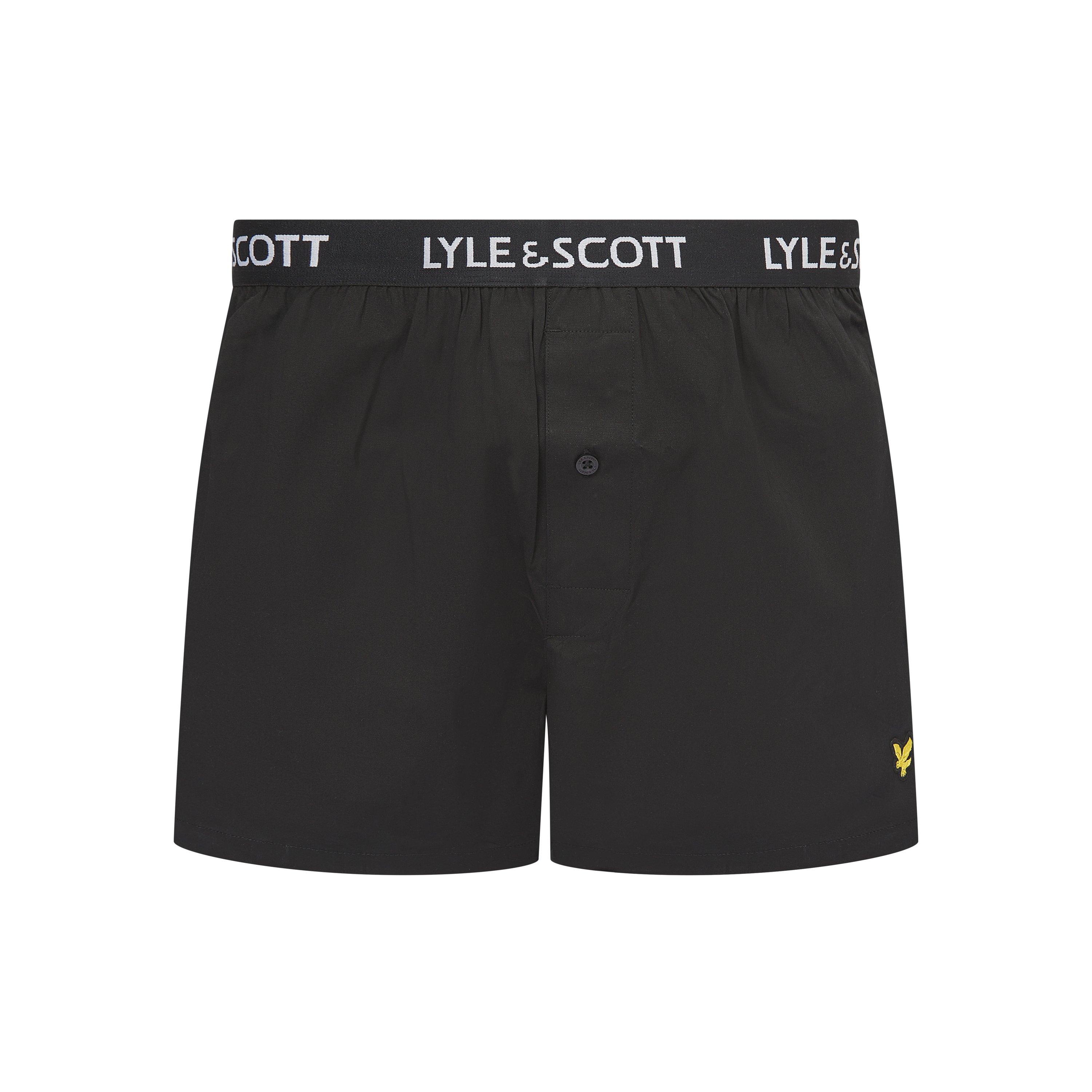 Beetle/Black - Lyle and Scott - Woven Boxer Trunk - 3