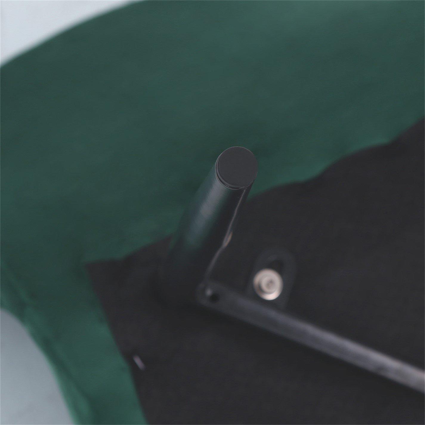 Green - Kabinet UK - 4 Set Modern Frosted Velvet Dining Chairs - 9