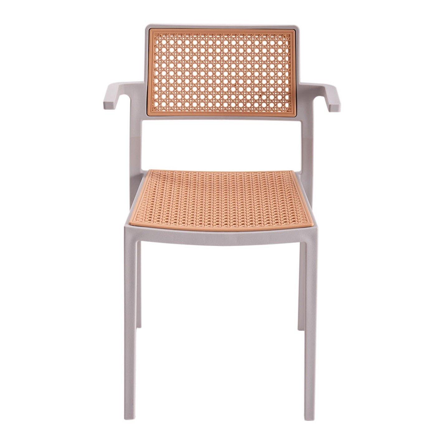 Grey - Kabinet UK - 4 Set Pseudo-rattan PP Dining Chair - 2