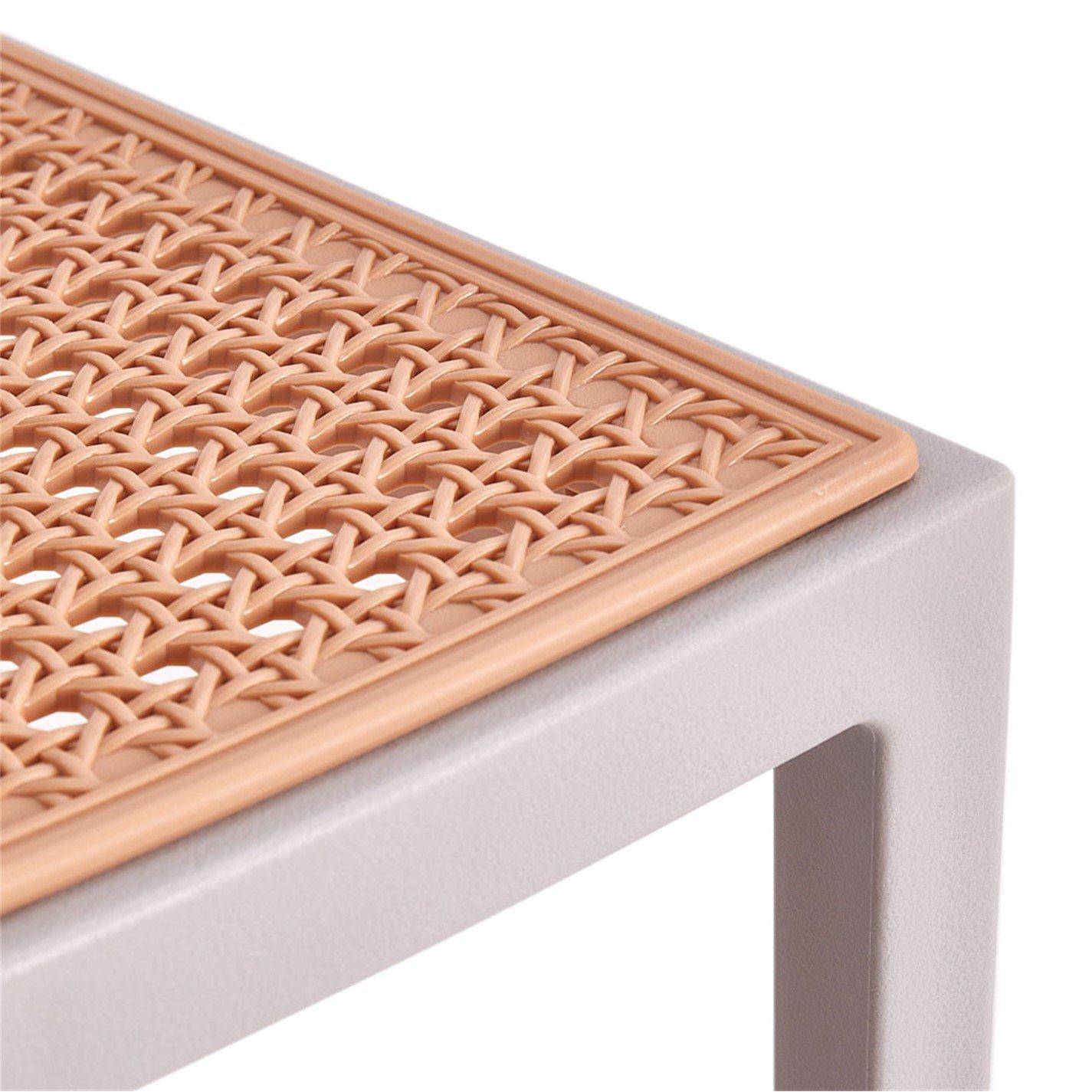 Grey - Kabinet UK - 4 Set Pseudo-rattan PP Dining Chair - 6