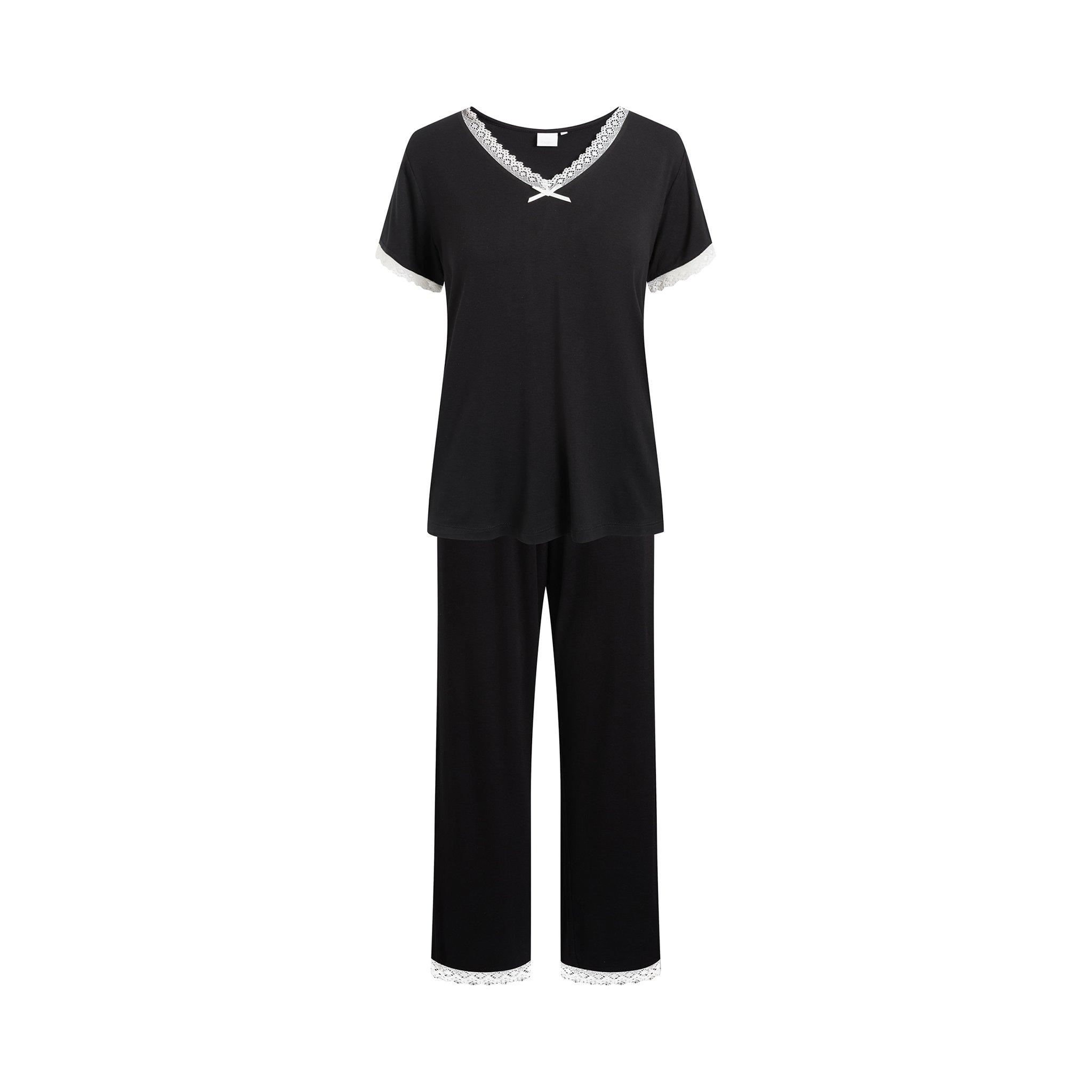 Black - CCDK - Women's Jordan Short Sleeve Pyjama Set - 1