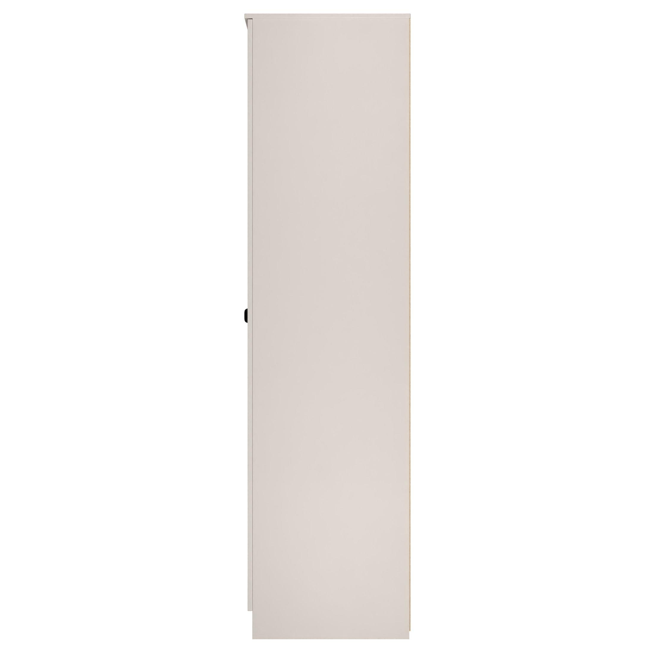 Kashmir Matt - Welcome Furniture - Solomon 2 Door Open Shelf Triple Wardrobe - 2