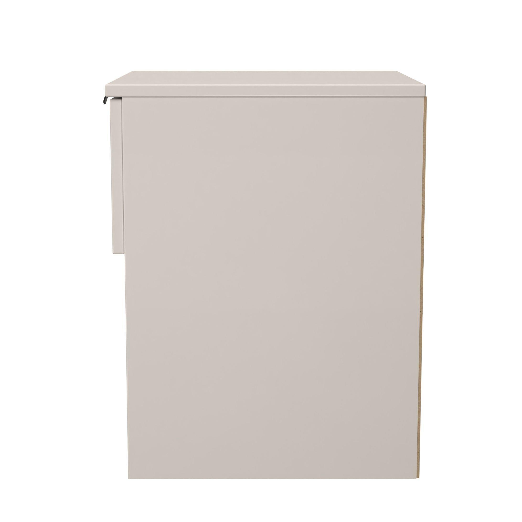 Kashmir Matt - Welcome Furniture - Solomon 1 Drawer Open Shelf Bedside Cabinet - 3