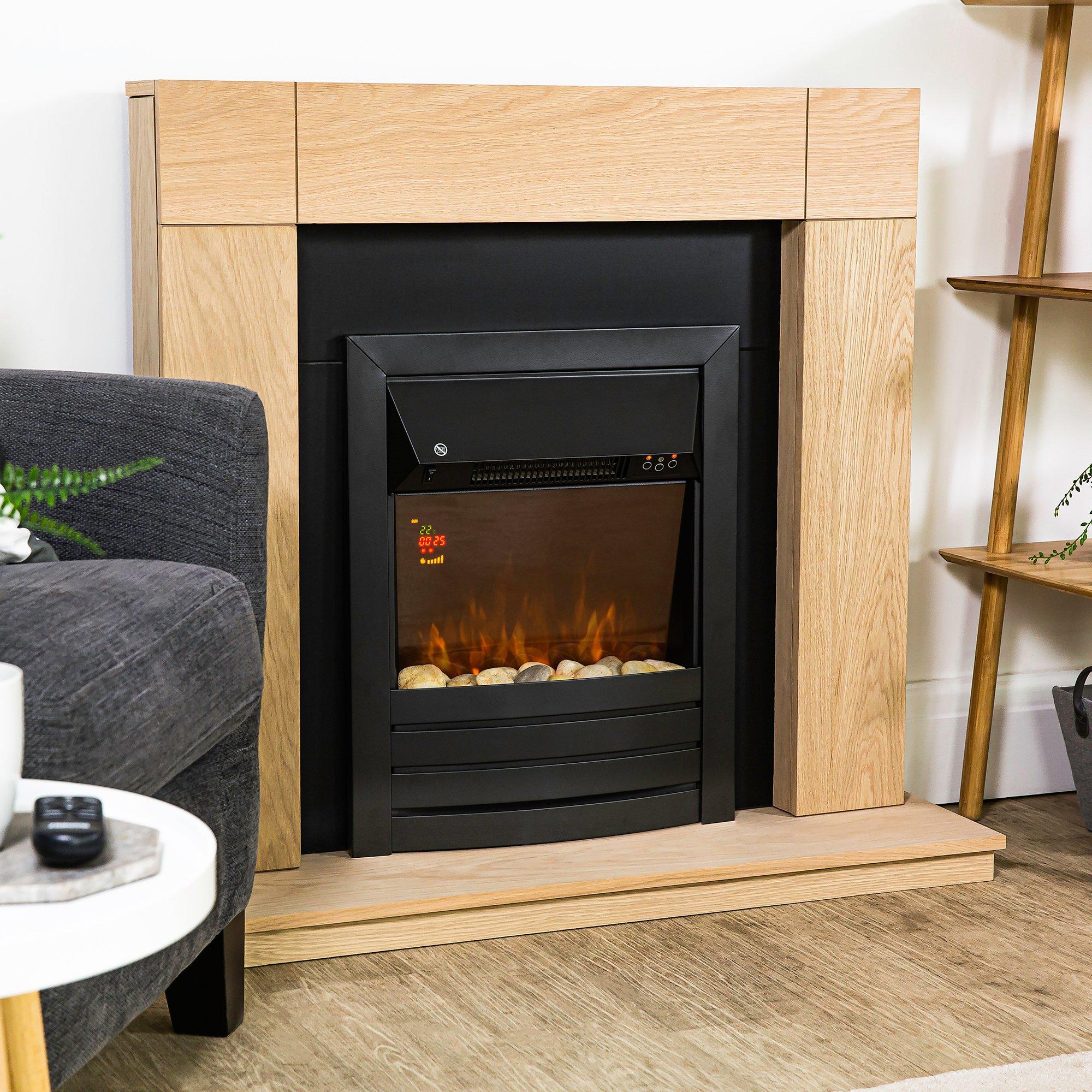 Black - Zanussi - ZEFIST1003B Electric Inset Fire - Cast Iron Effect - 4