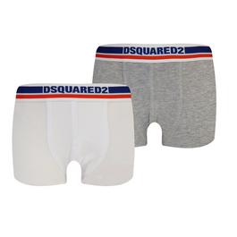 DSquared2 Boys Two Pack Logo Boxer Shorts