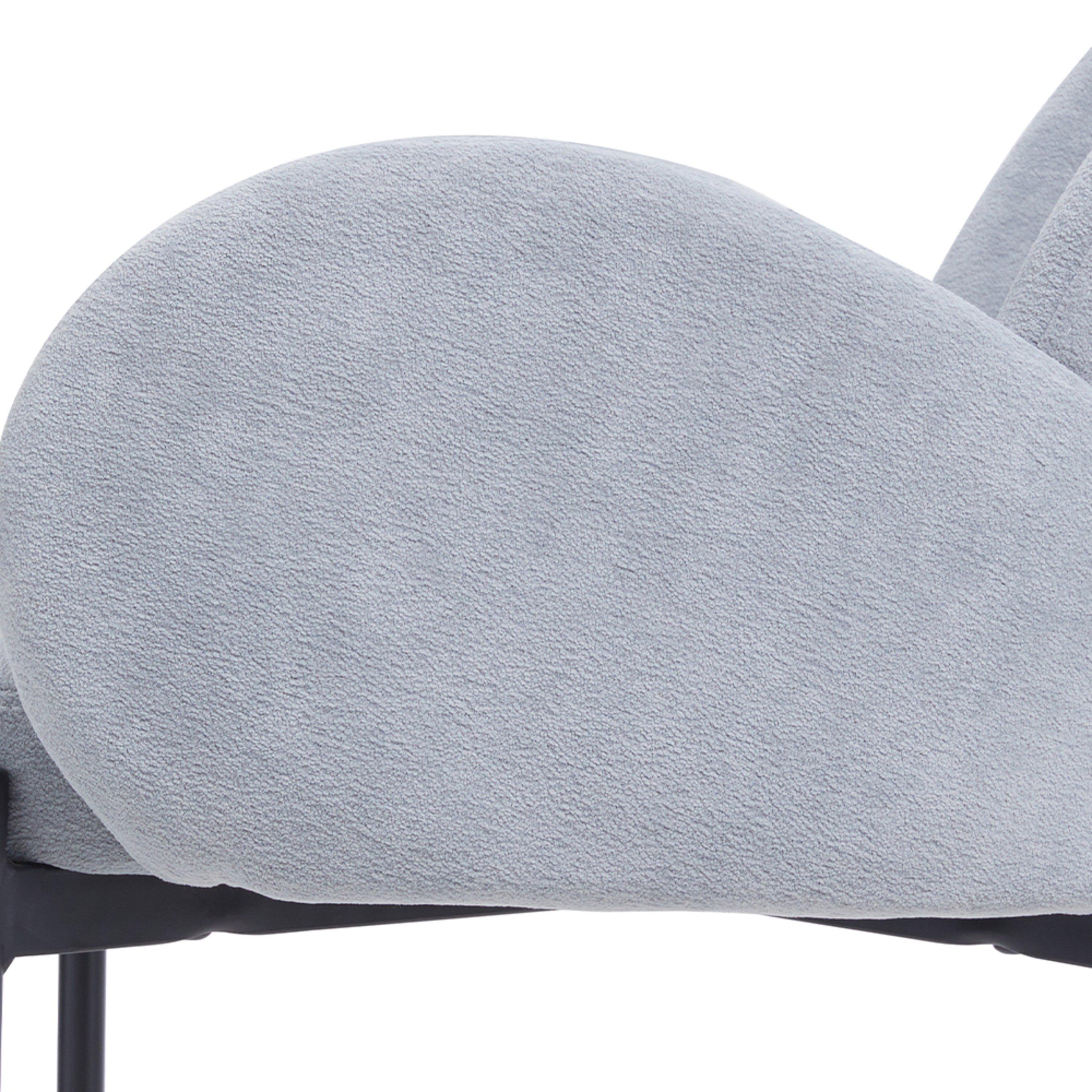 Grey - Kabinet UK - 2 Set Upholstered Dining Chairs with Armrest - 10