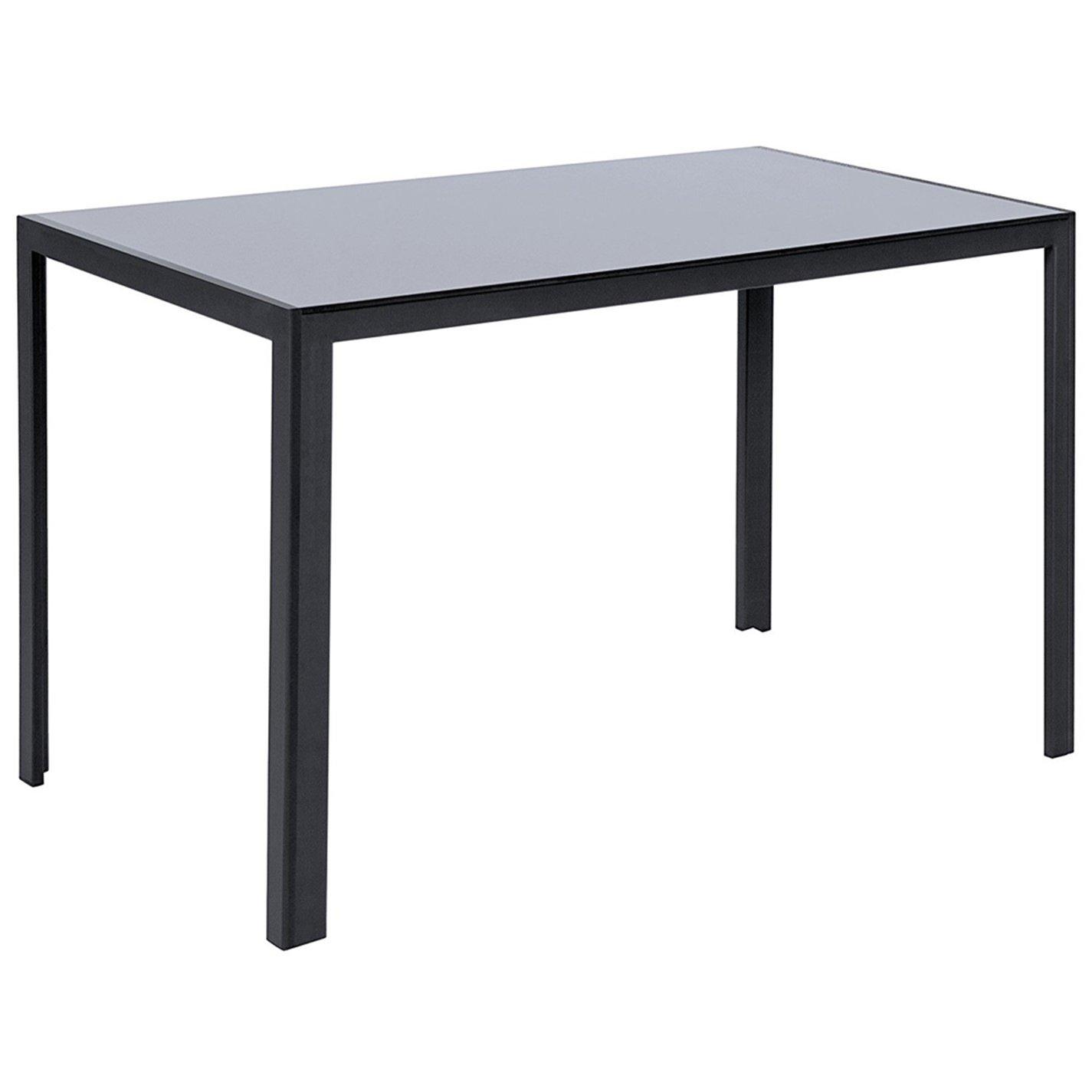 Black - Kabinet UK - Rectangular Tempered Glass Kitchen Dining Table - 3