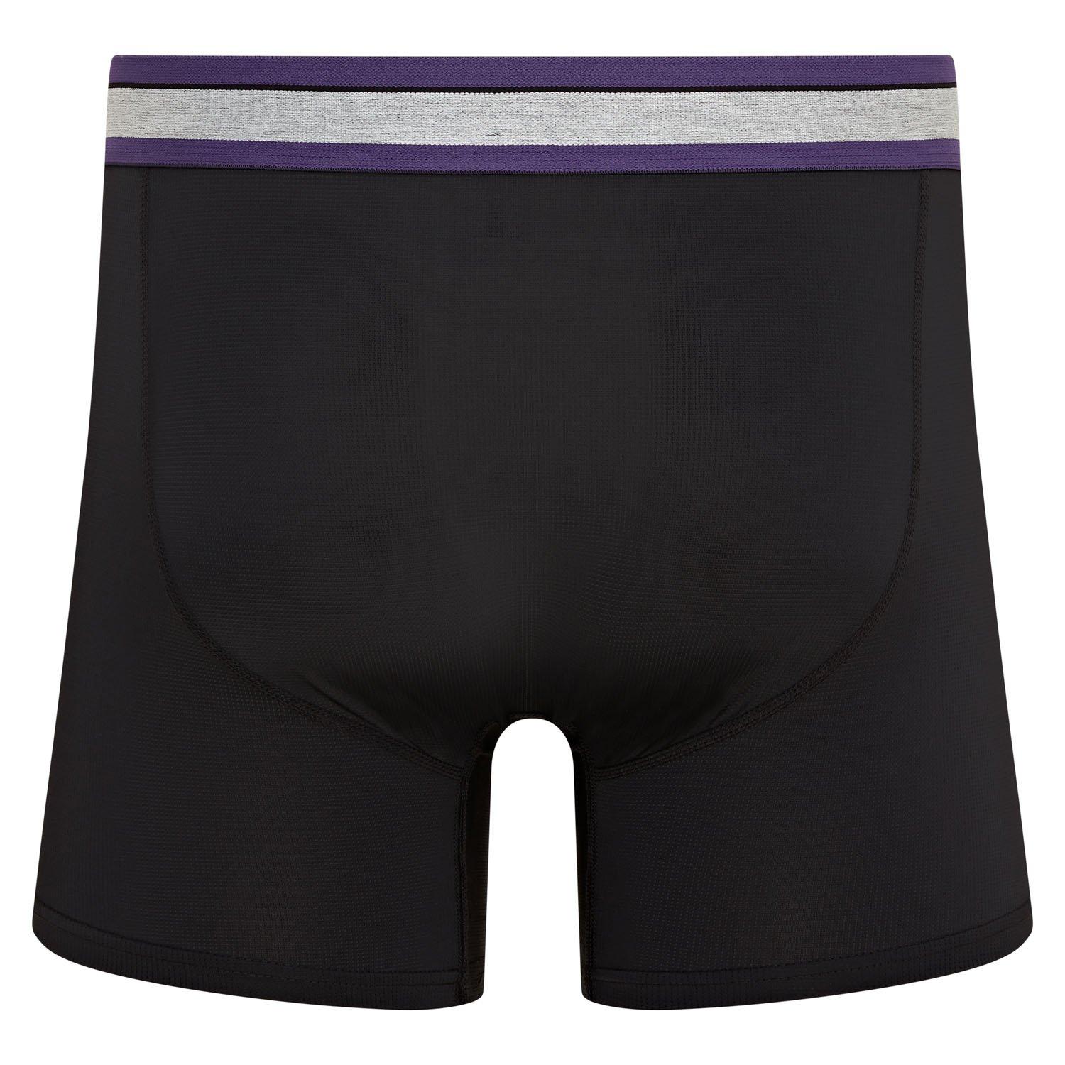 3er-Pack Schwarz - Reebok - Mens 3 pack Trunks Angus - 3