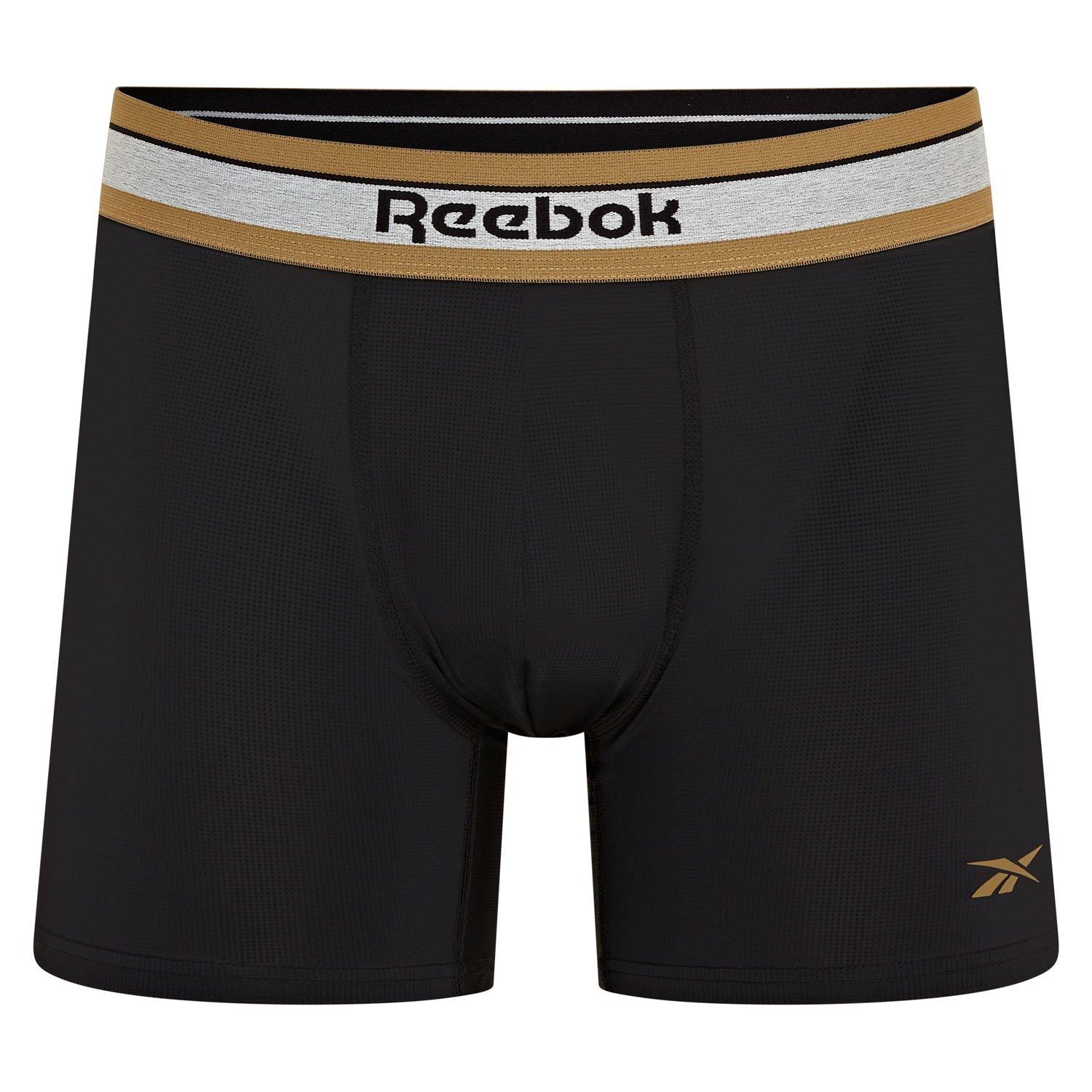3er-Pack Schwarz - Reebok - Mens 3 pack Trunks Angus - 4