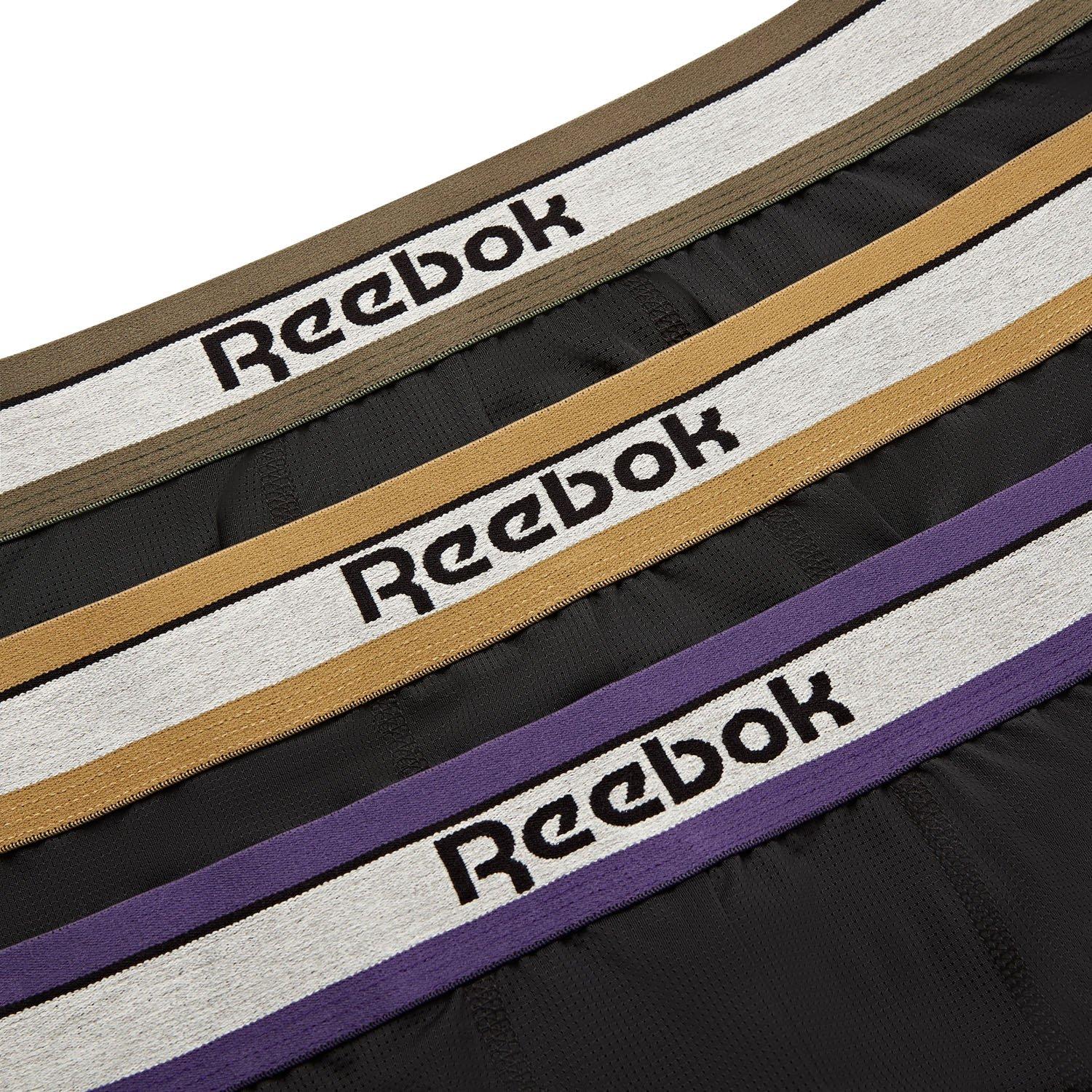 3er-Pack Schwarz - Reebok - Mens 3 pack Trunks Angus - 8