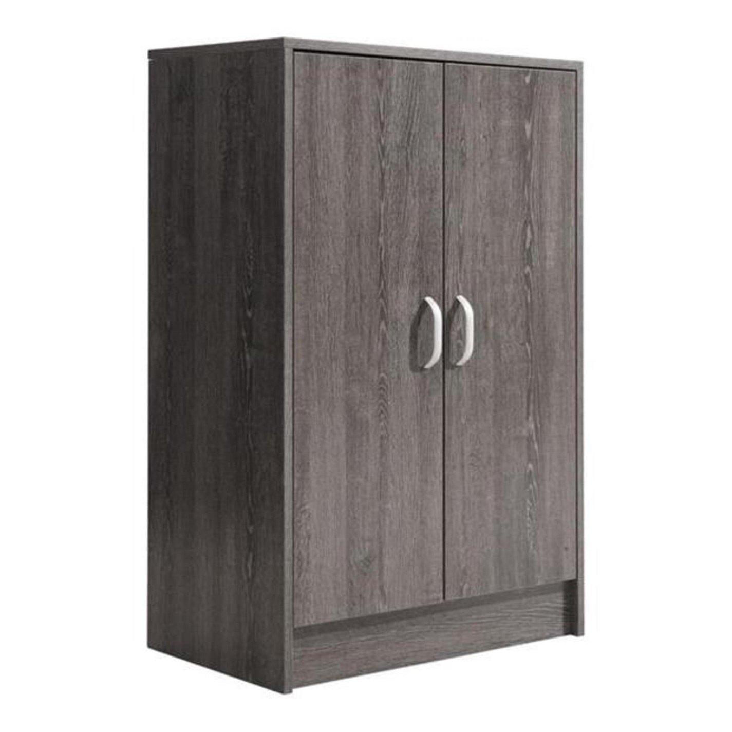 Grey - Kabinet UK - 6-Tier Wood Grain Shoe Storage Cabinet - 3