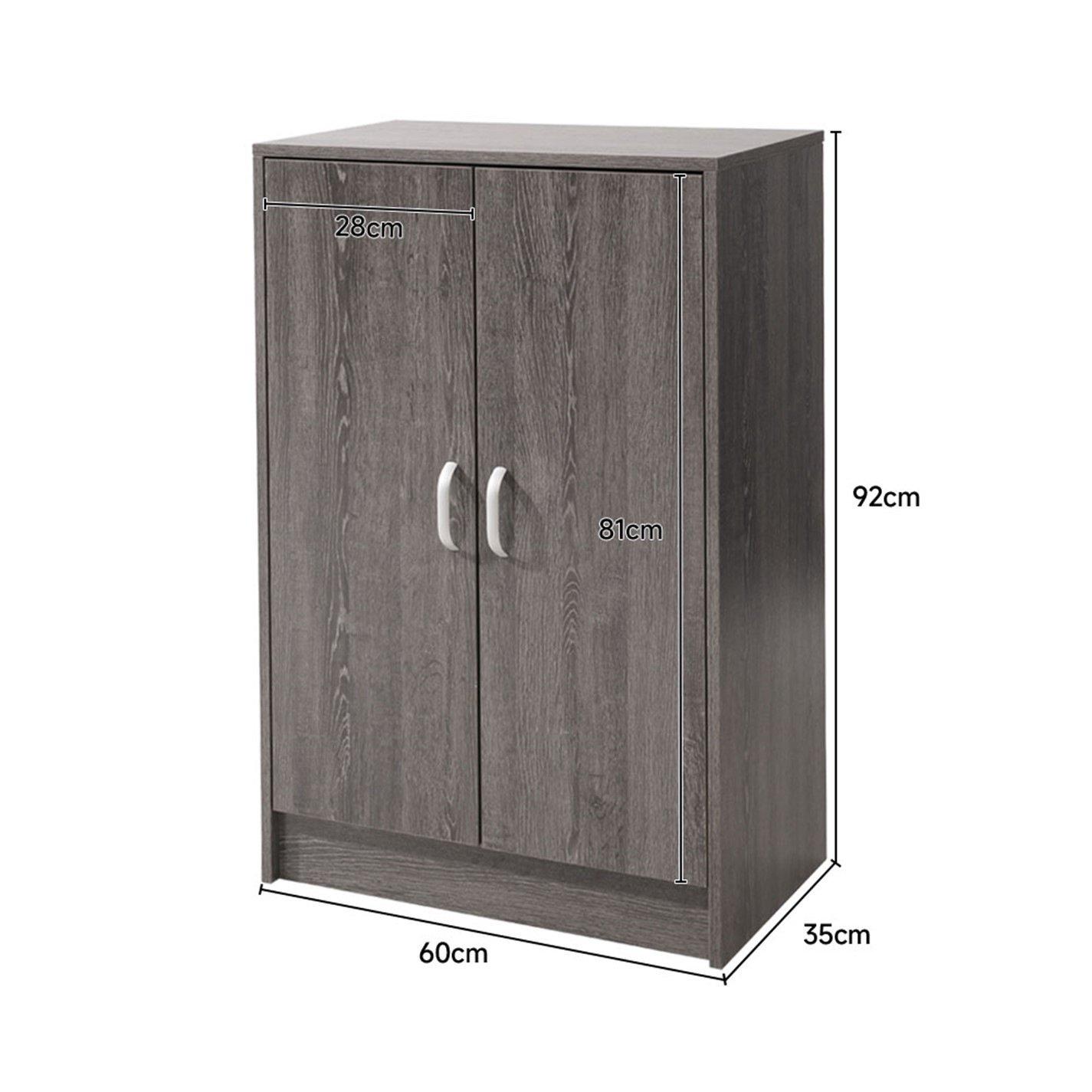Grey - Kabinet UK - 6-Tier Wood Grain Shoe Storage Cabinet - 9
