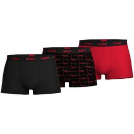 Hugo 3 Pack Design Boxer Shorts