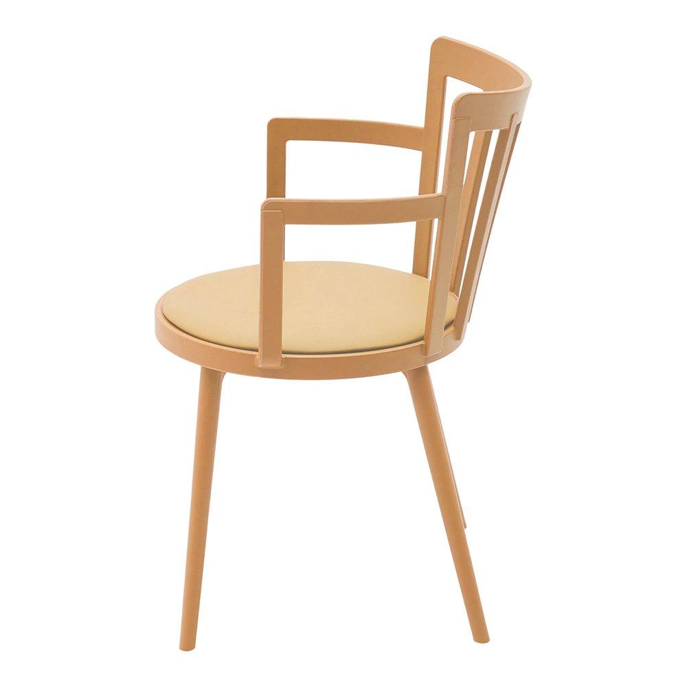 Orange - Kabinet UK - 4Pcs PU Leather Plastic Dining Chairs - 4