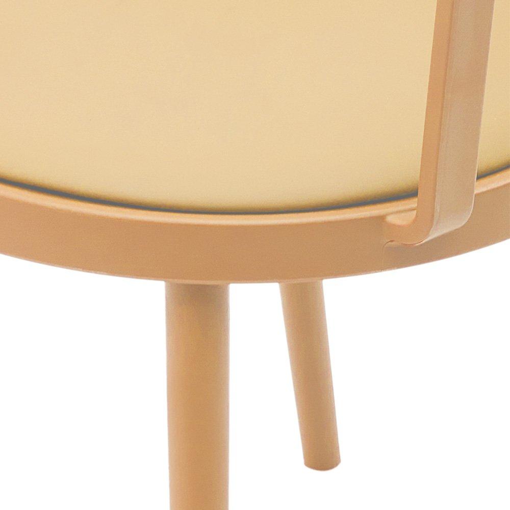 Orange - Kabinet UK - 4Pcs PU Leather Plastic Dining Chairs - 7