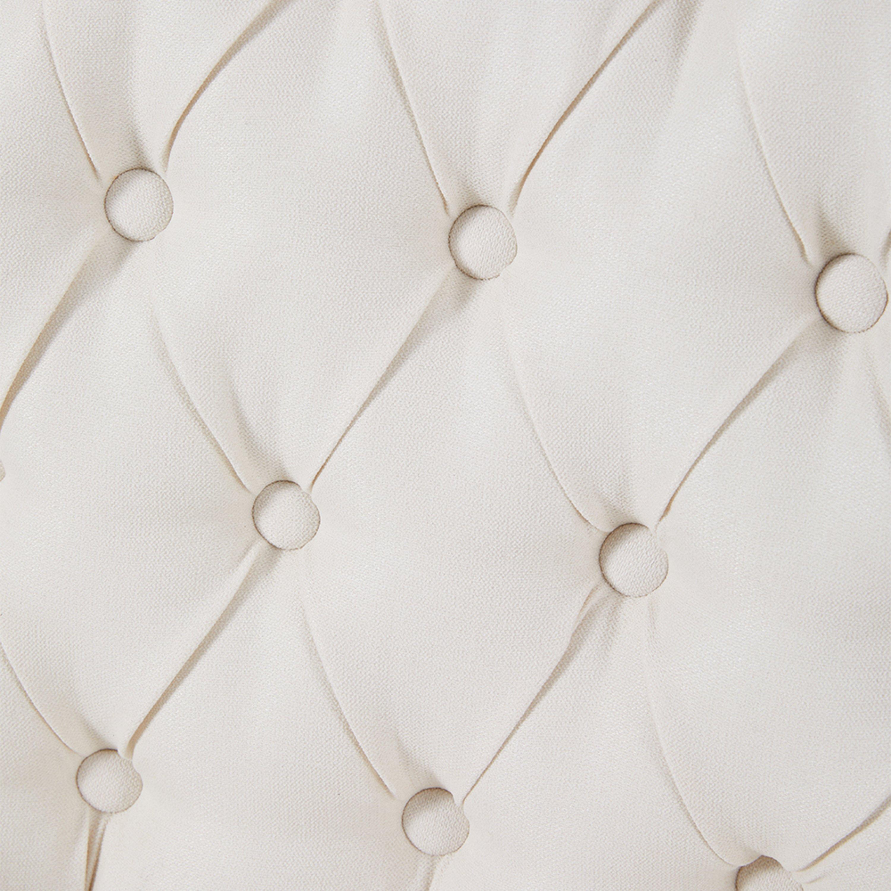 White - Kabinet UK - Linen Buttoned Upholstered Dining Chair - 9