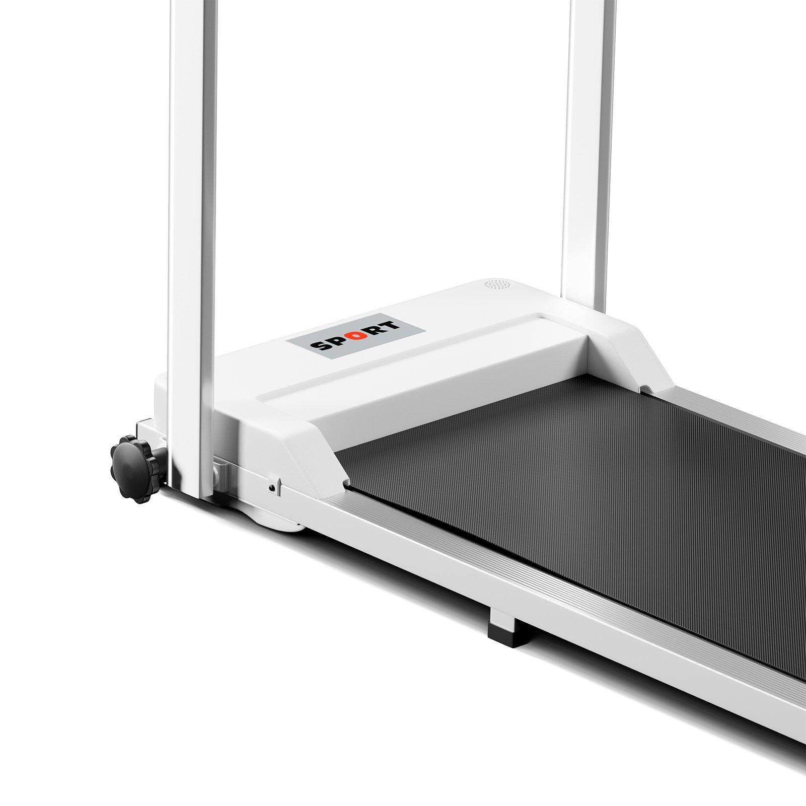 White - LIFE IDEAS SPORT - Folding Protective Indoor Treadmill - 11