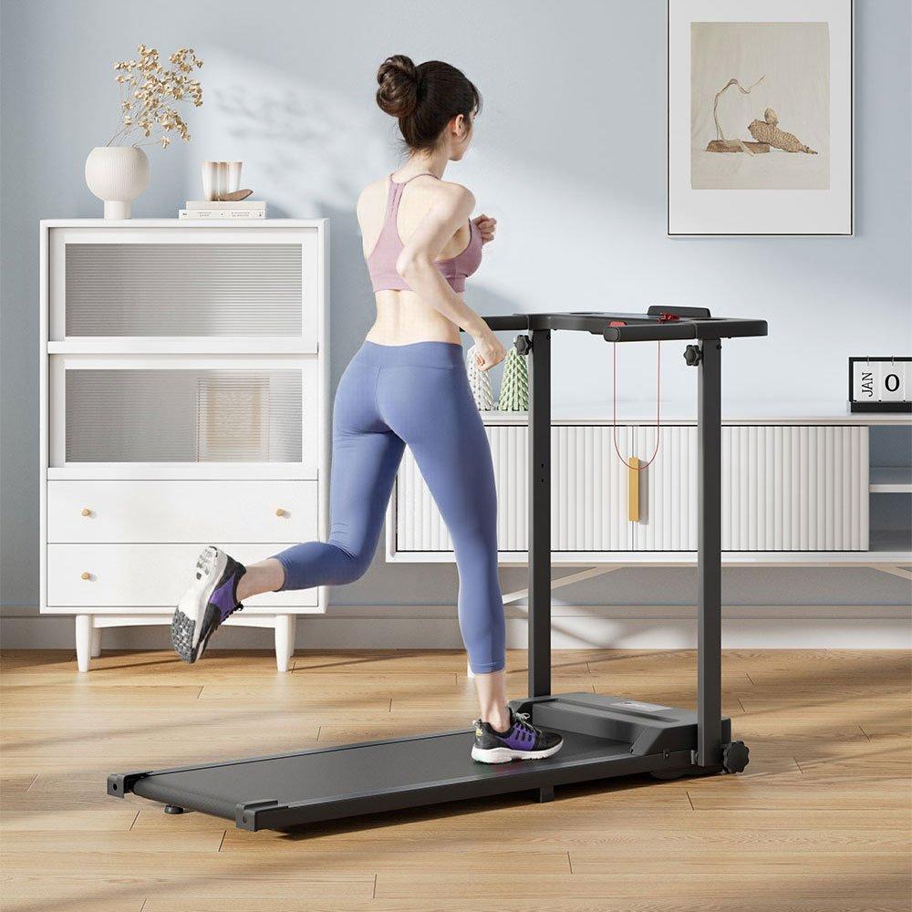 White - LIFE IDEAS SPORT - Folding Protective Indoor Treadmill - 4