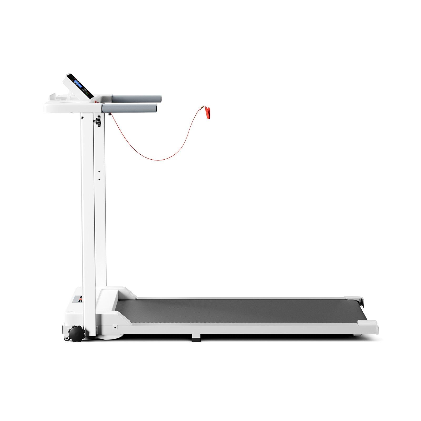 White - LIFE IDEAS SPORT - Folding Protective Indoor Treadmill - 5