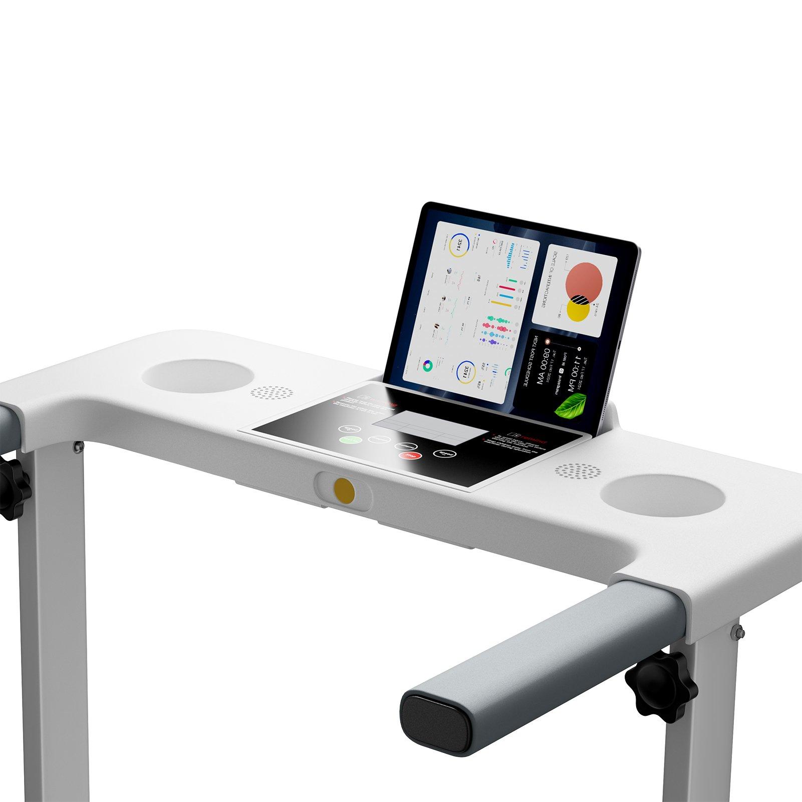 White - LIFE IDEAS SPORT - Folding Protective Indoor Treadmill - 7