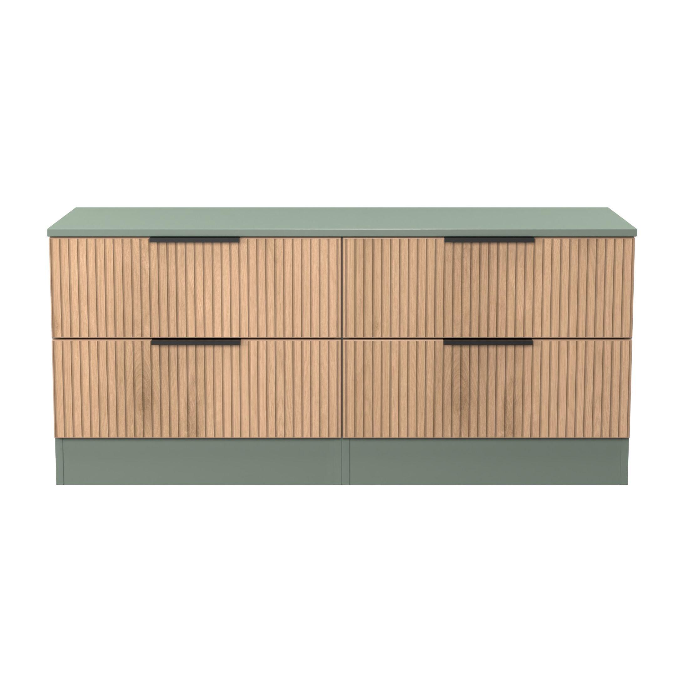 Welcome Furniture  Java 4 Drawer Bed Box - Slatted Effect - Medium