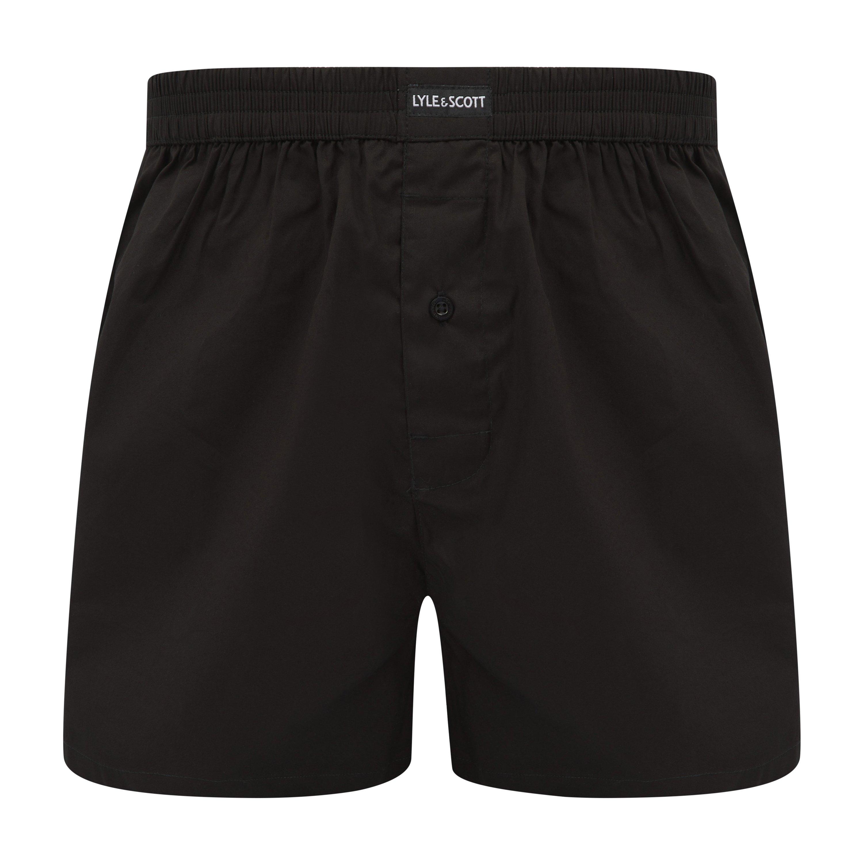 Black - Lyle and Scott - Woven Boxer Trunk Underwear - 2