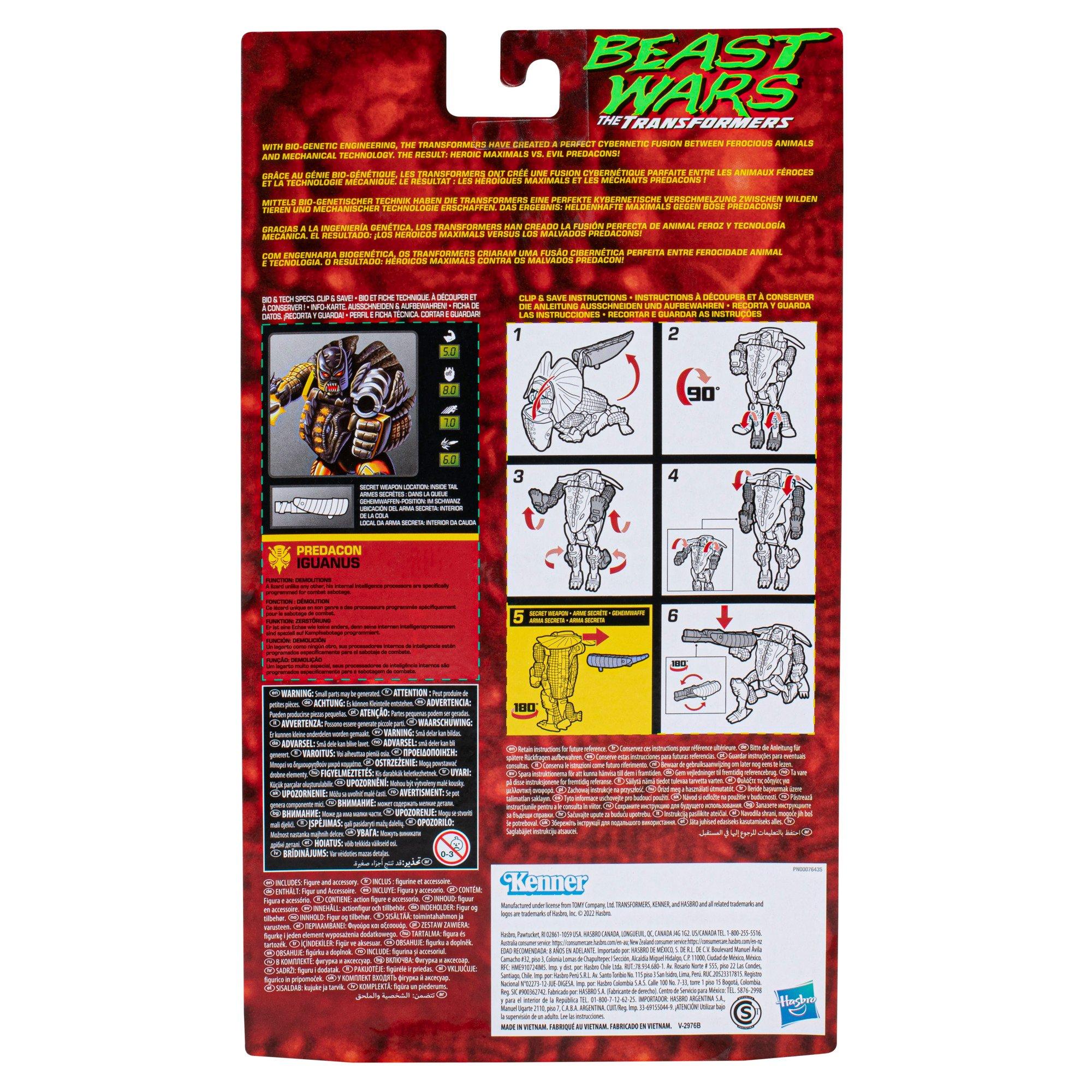 Marchandise - Transformers - TRA GEN BEAST WARS VINTAGE IGUANAS - 5