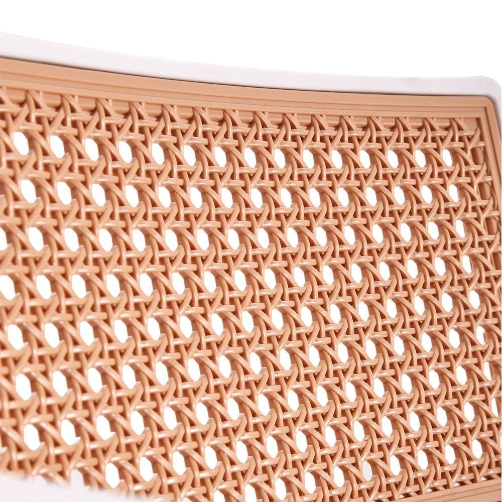 White - Kabinet UK - 4 Set Pseudo-rattan PP Dining Chair - 7