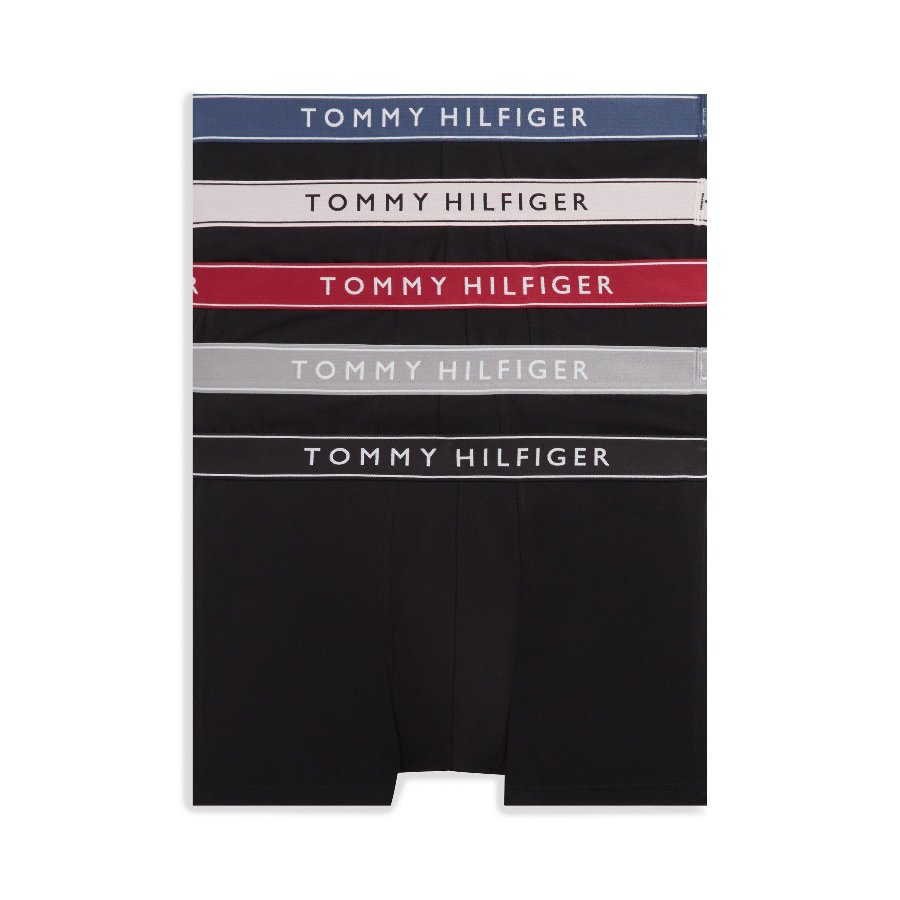 Pk/Sl/Ju/Sea/B - Tommy Hilfiger - 5-Pack Essential Logo Waistband Trunks - 1