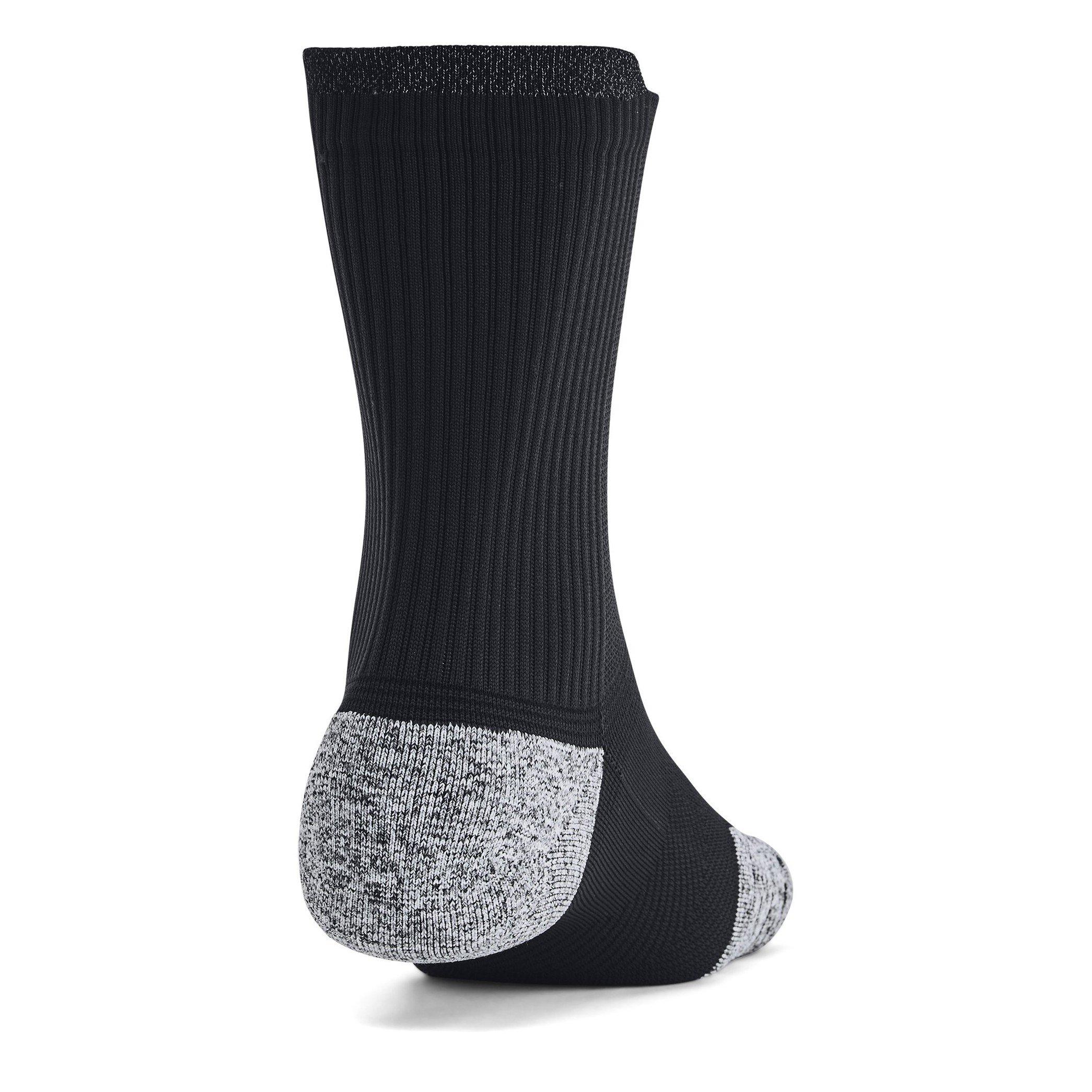 Black - Under Armour - Ua Ad Run Cushion 3pk Crew Sock Mens - 3