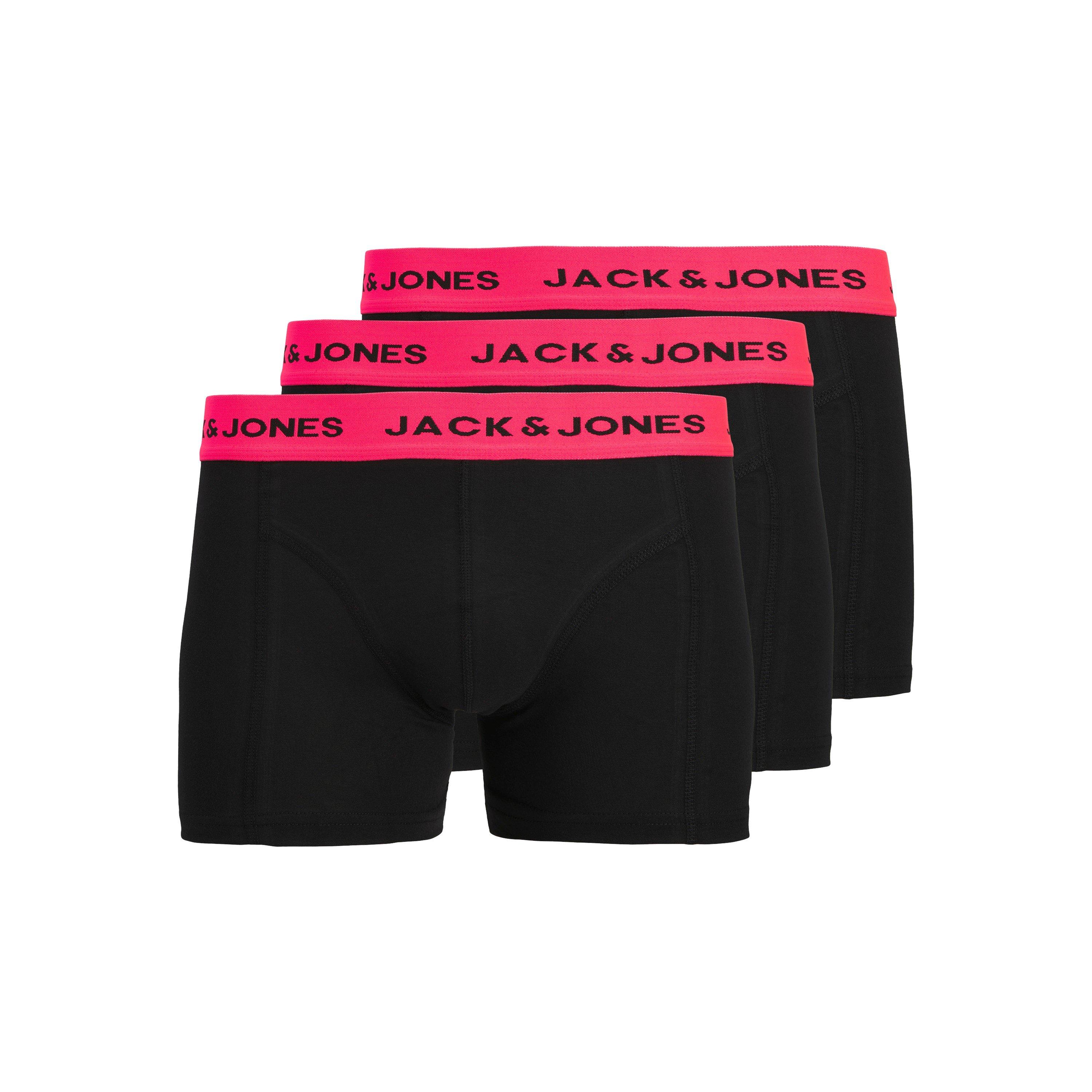 Black - Jack and Jones - Men's Waistband Trunk Underwear - 1