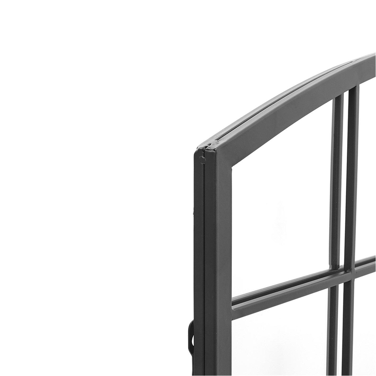 Black - Kabinet UK - Industrial 96cm Window Arch Decor Wall Mirror - 4