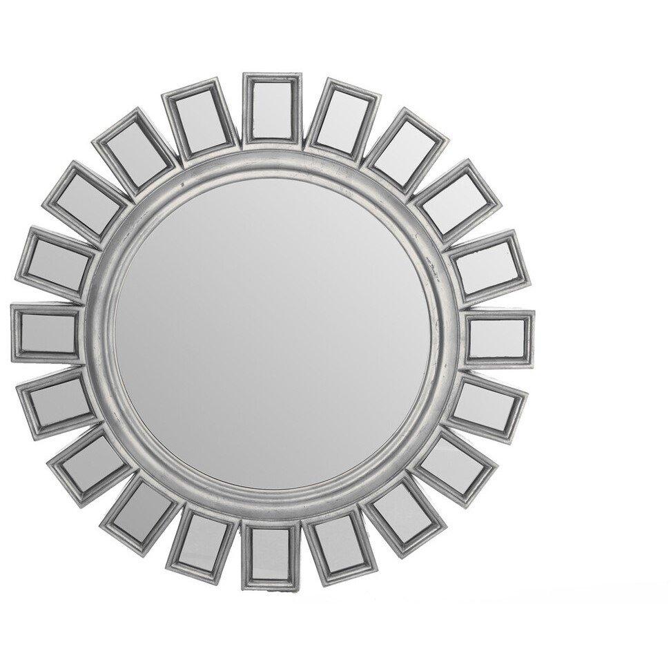 Silver - Interiors by Premier - Inti Silver Wall Mirror - 1