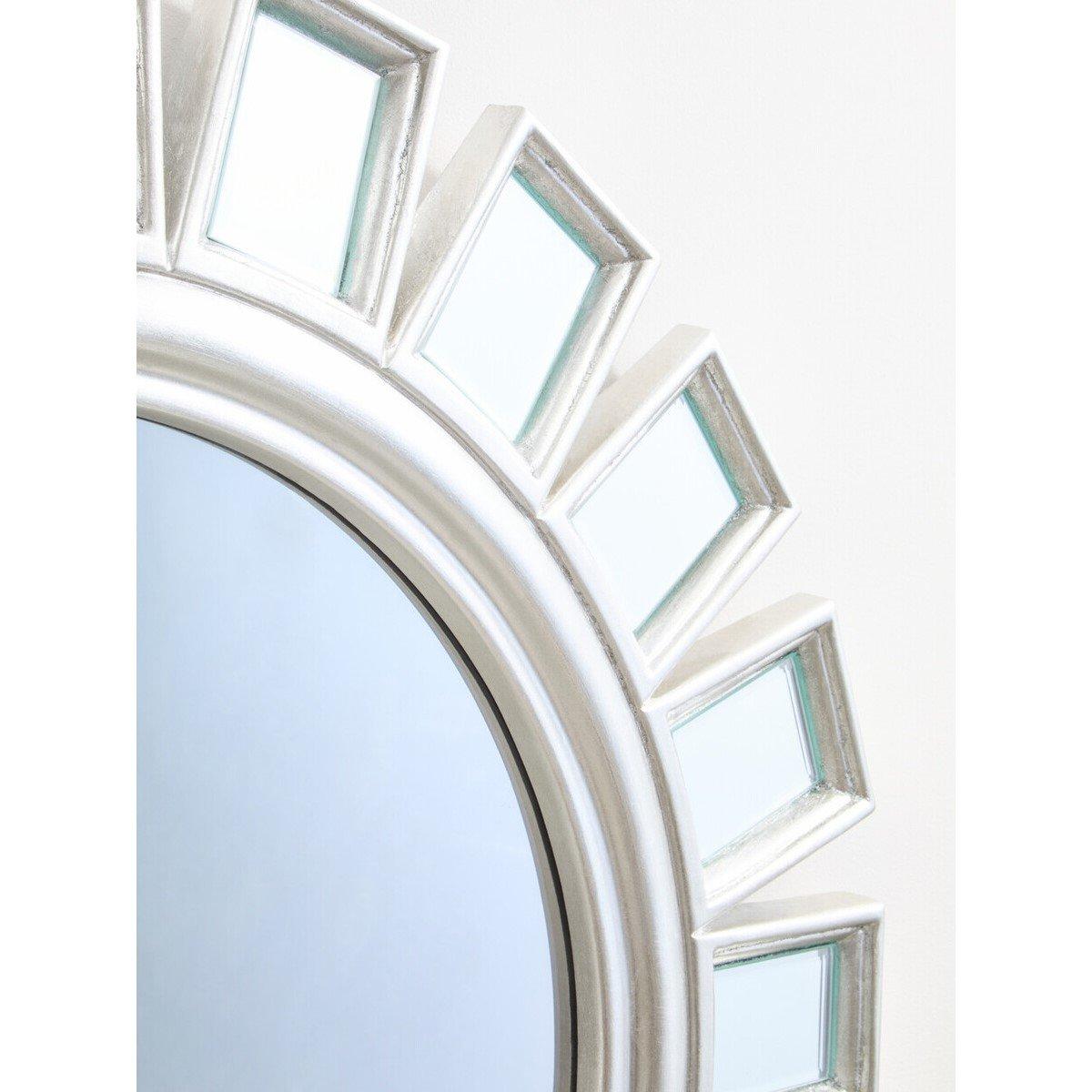 Silver - Interiors by Premier - Inti Silver Wall Mirror - 2