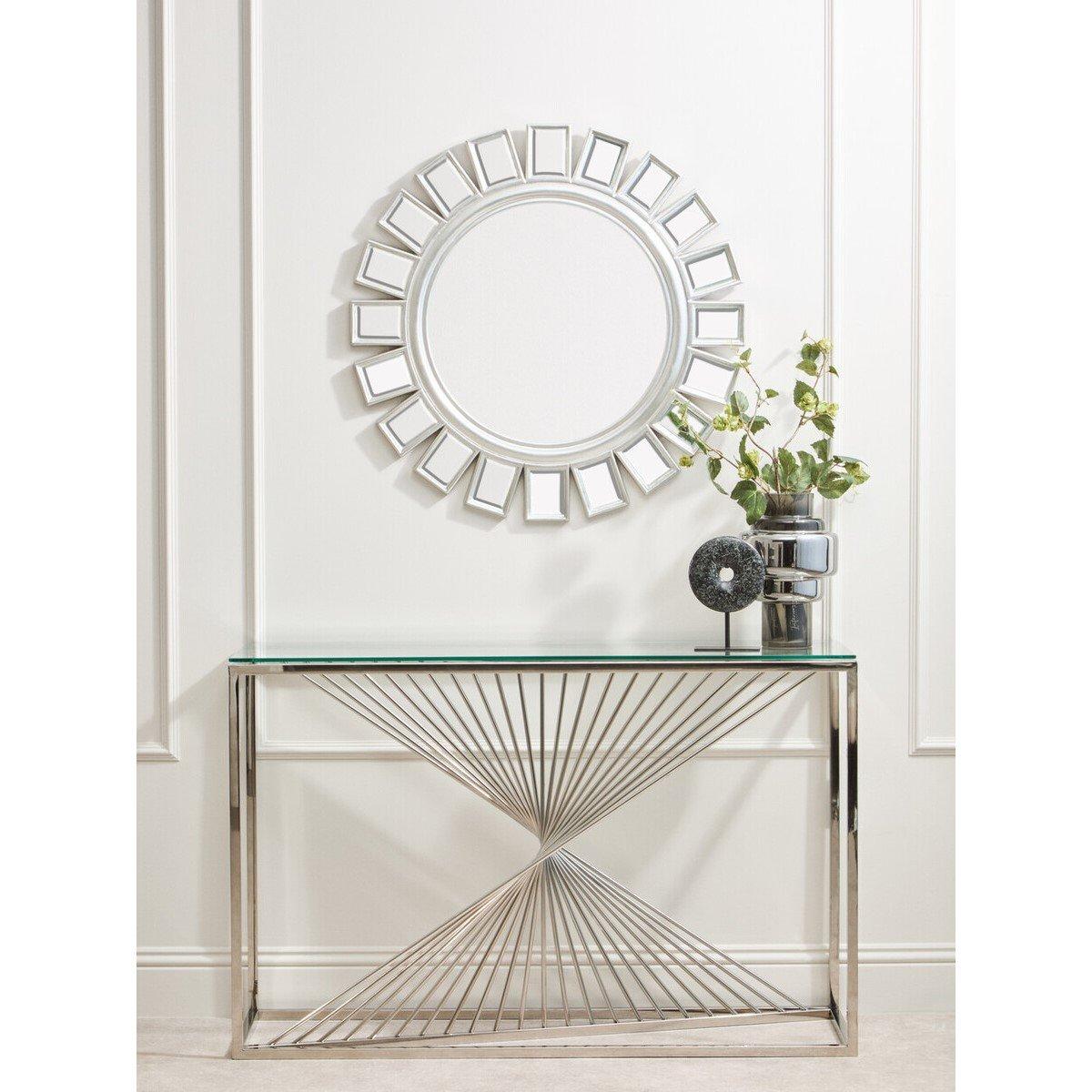 Silver - Interiors by Premier - Inti Silver Wall Mirror - 4